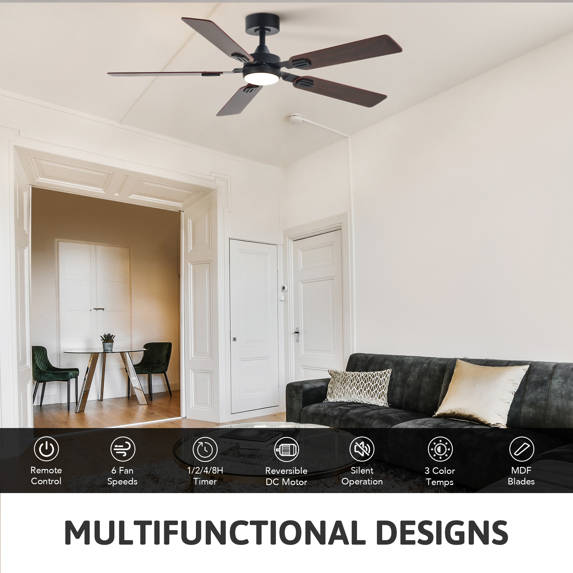 CO-Z CFN-1318-BW Ceiling-Fans - View #3