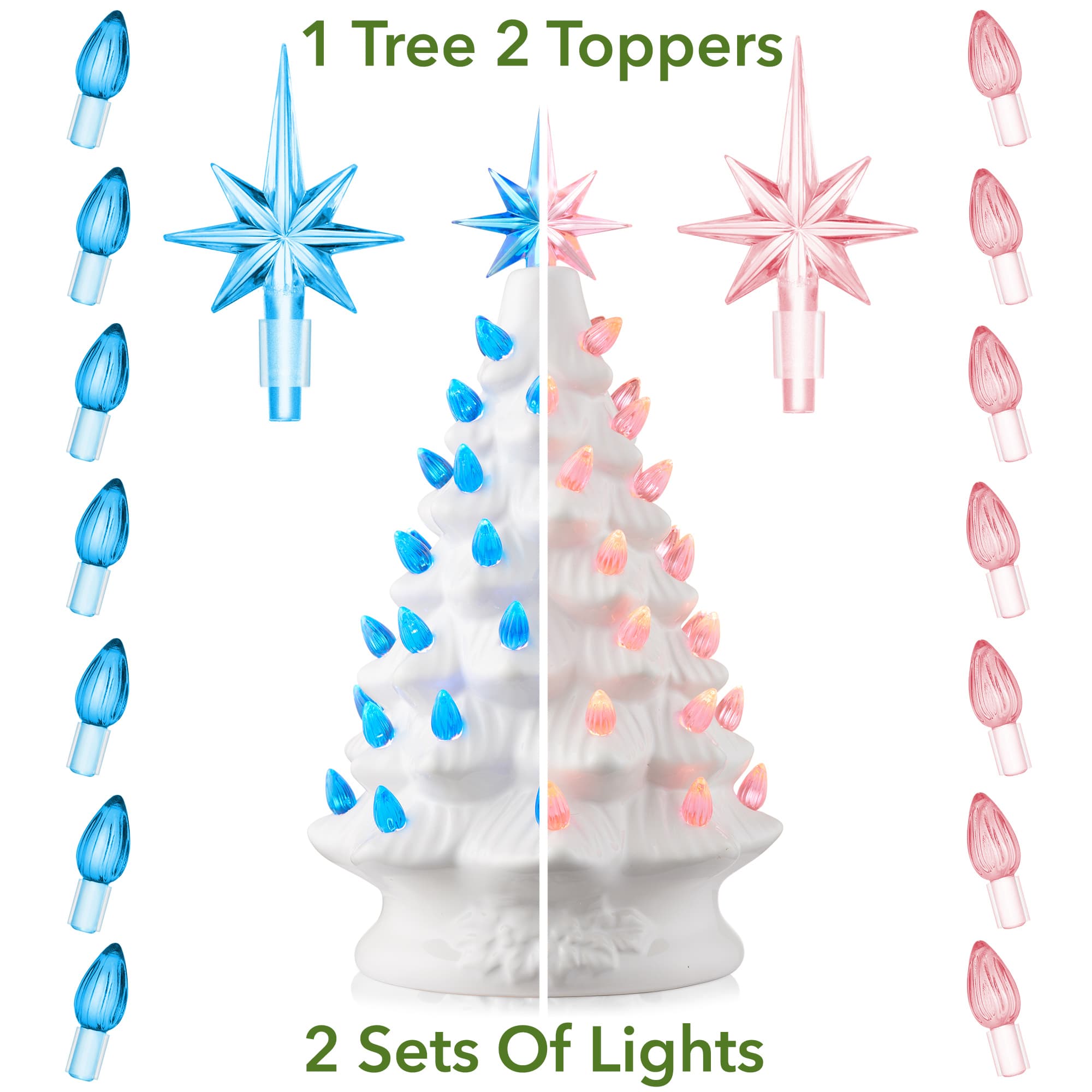 Casafield TR-9126-WBLU Artificial-Christmas-Trees - View #2