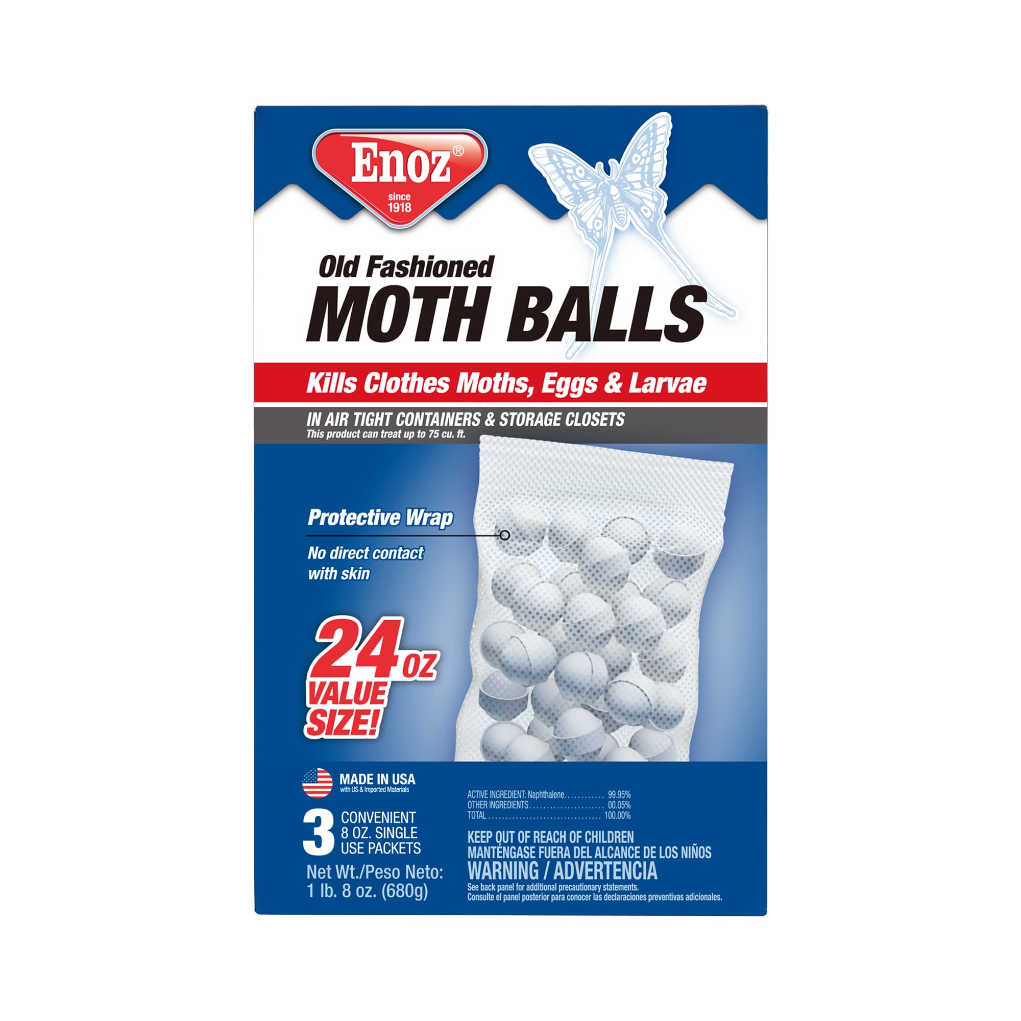 Enoz Old Fashioned Moth Balls 24-oz Moth Balls Plants and garden Indoor  Pouch in the Insect Repellents department at