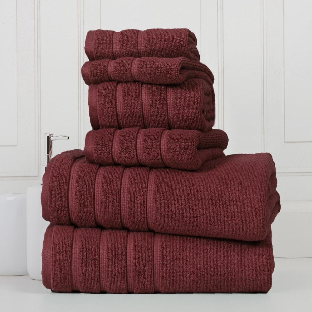 Bibb Home Elevate your bath experience with the Bibb Home 6-Piece Towel Set. Made from 100% Egyptian cotton, these towels offer exceptional softness and absorbency. The quick-drying, medium-density fabric ensures you stay comfortable and refreshed