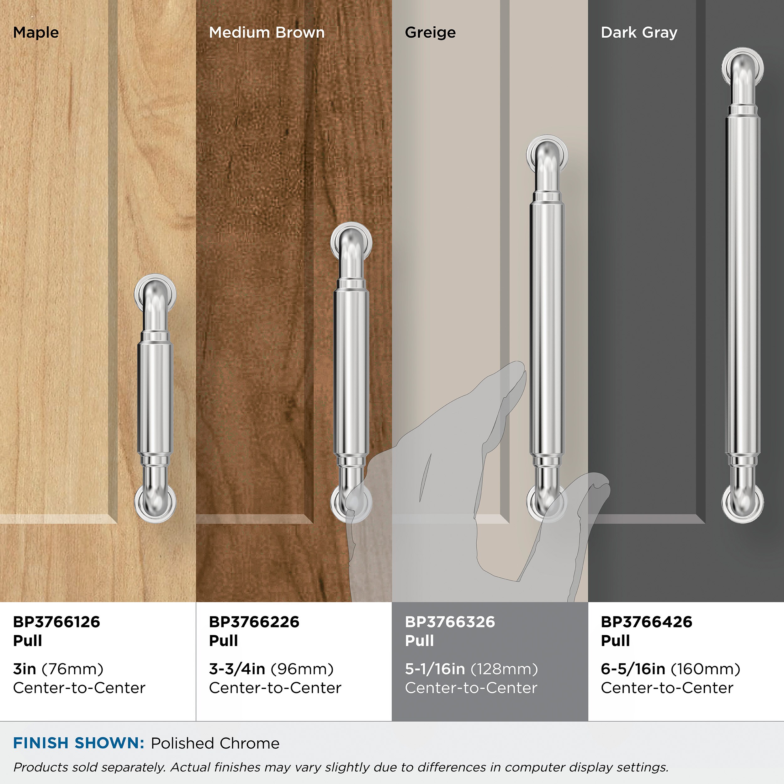 Amerock BP3766326 Cabinet-Pulls - View #7