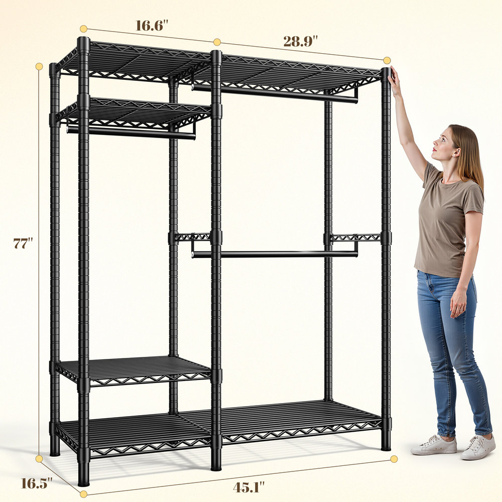 Raybee RB6P3H-BLE Garment-Racks - View #3