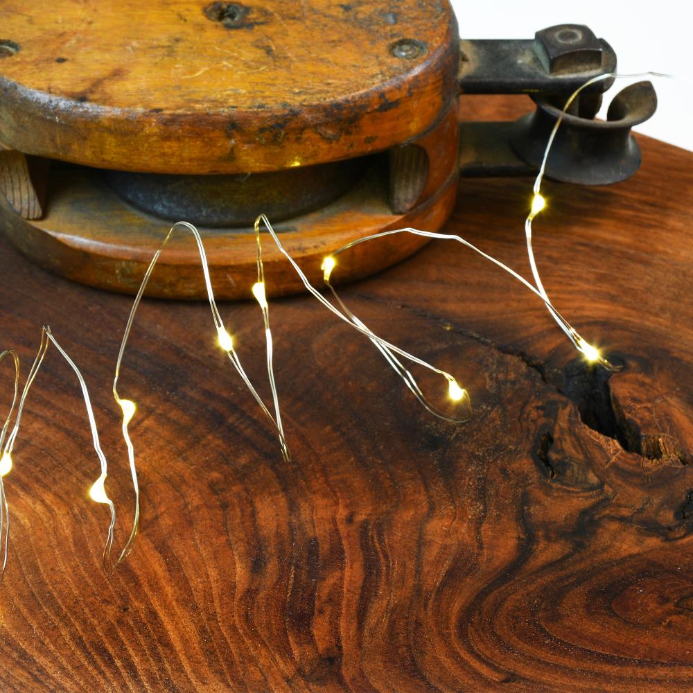 Warm White Battery Operated Mini LED Fairy String Lights