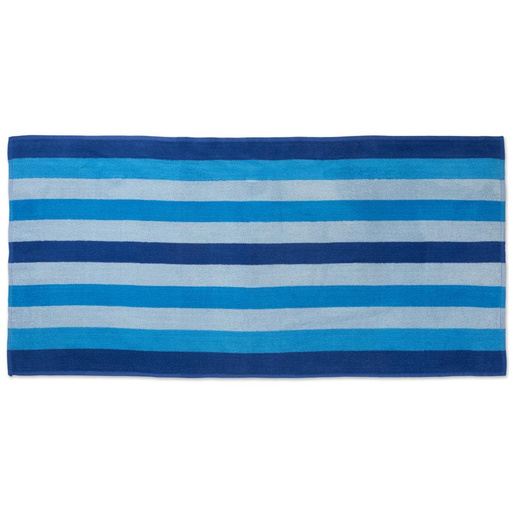 DII Nautical Blue Cotton Bath Towel in the Bathroom Towels department at