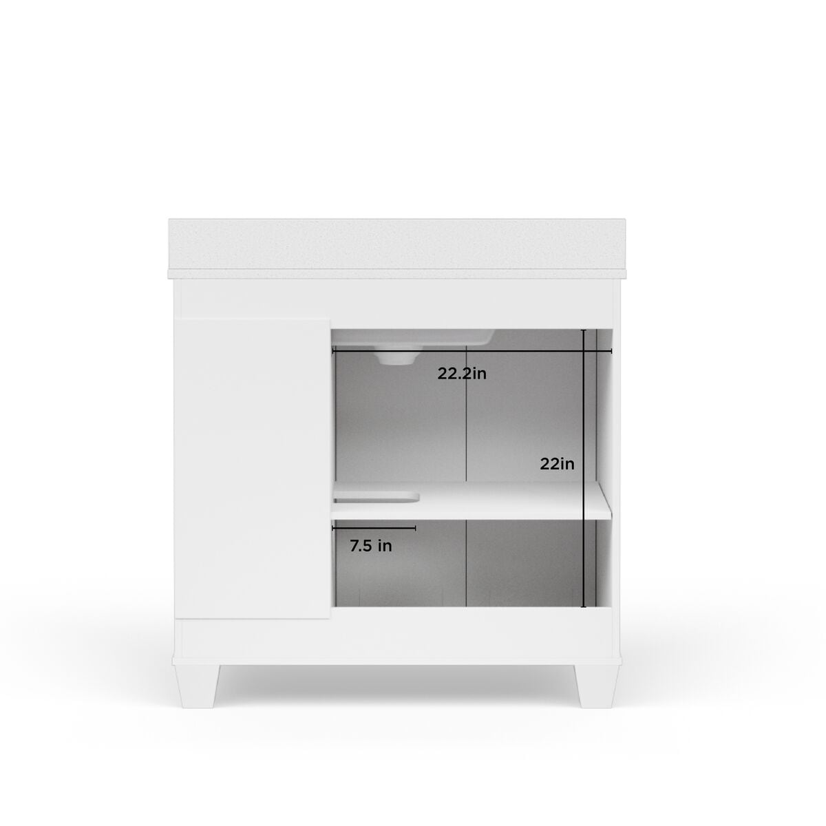 allen + roth LWS36GBV Bath-Vanity-Combo - View #9