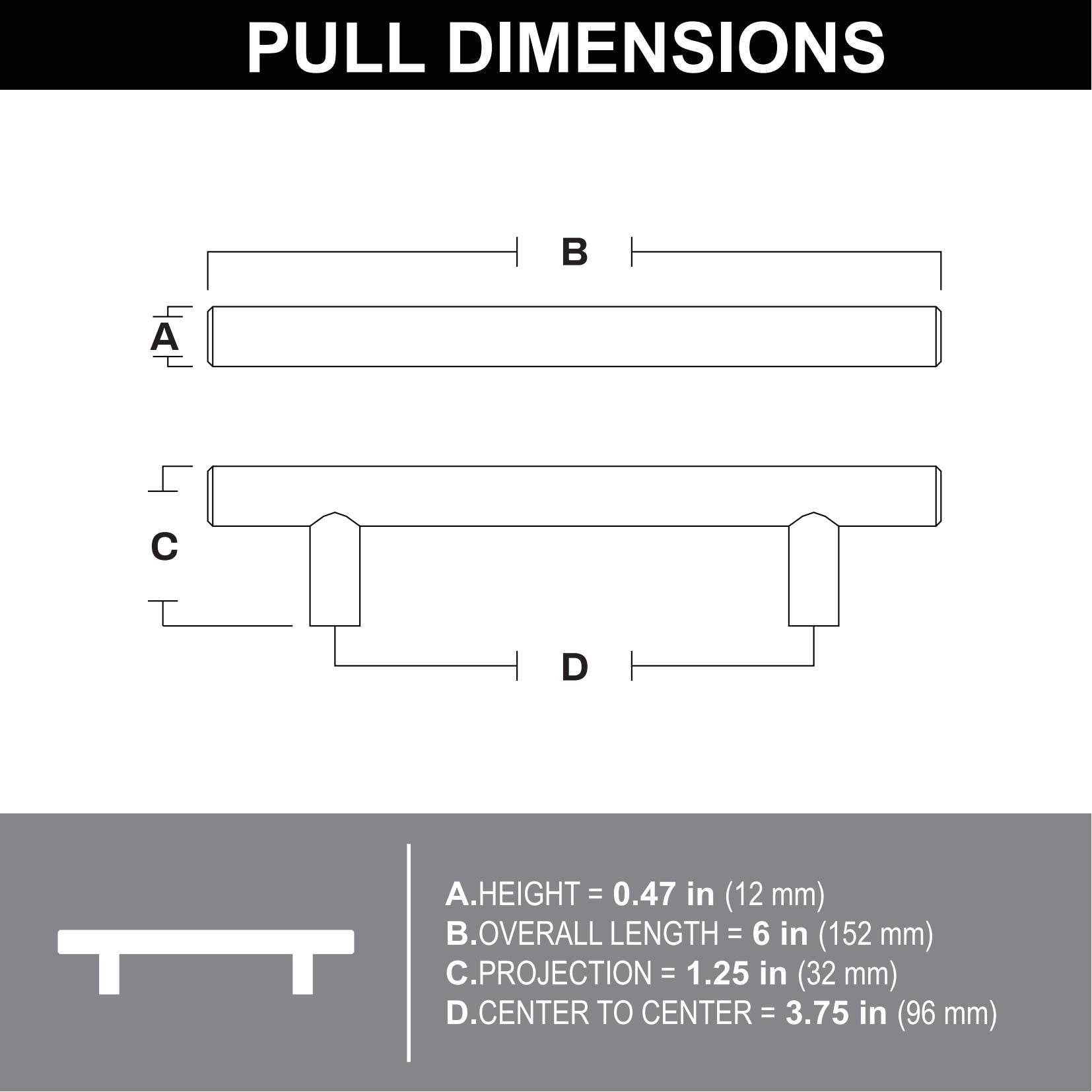 Style Selections HW-023 Cabinet-Pulls - View #6