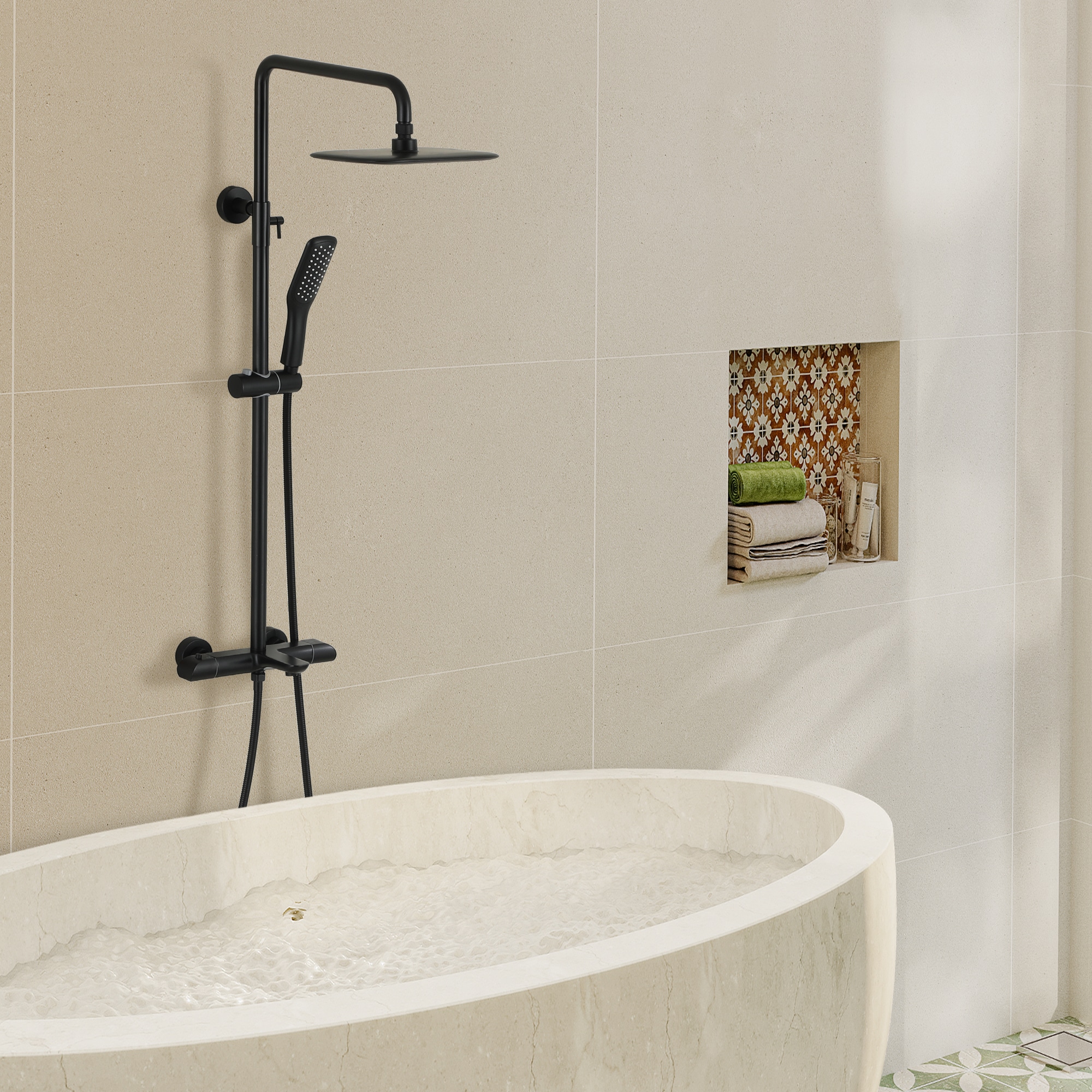 Mondawe MOEB112-12MB Showerhead-Bar-Panels - View #8
