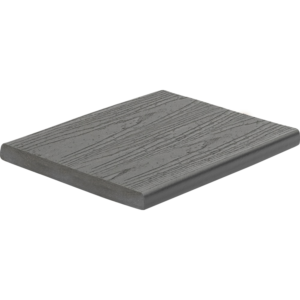 Enhance Basics 1-in x 8-in x 12-ft Composite Clam Shell Fascia Deck Board (Actual Size: 0.56-in x 7.25-in) in Gray | - Trex CS010812E2S01