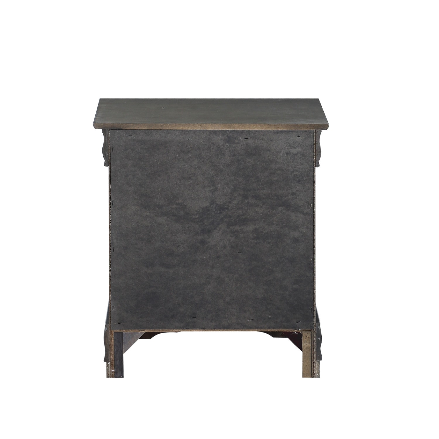 Benzara BM194255 Gray Nightstand