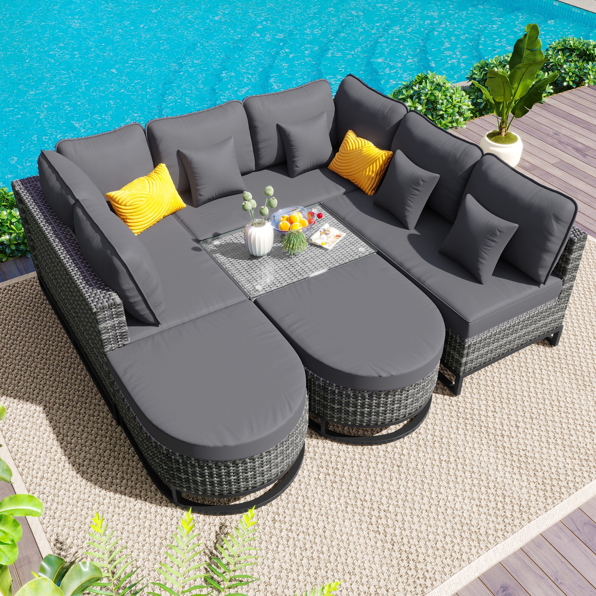 ModernLuxe L-N704G201244E Patio-Conversation-Sets - View #2