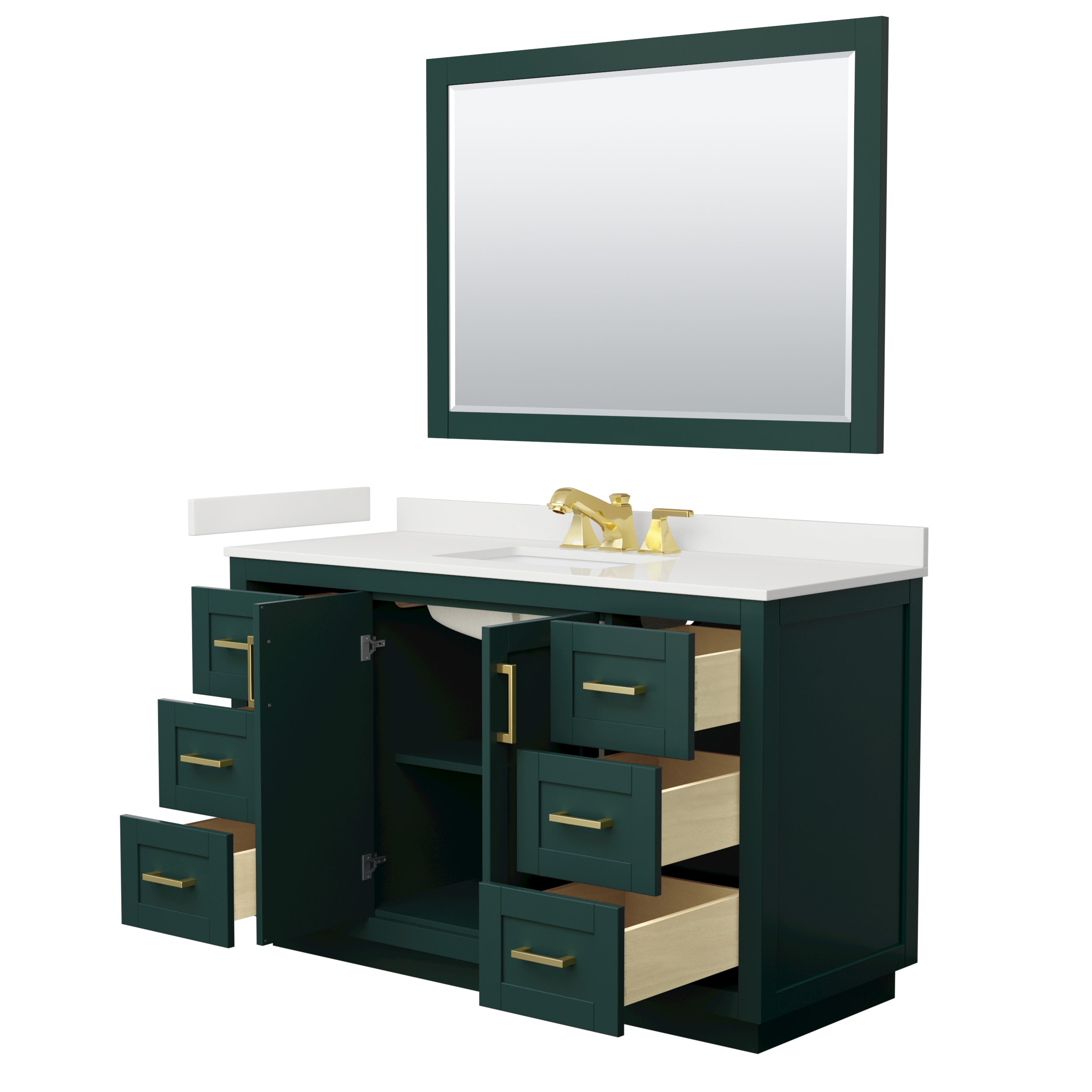 Wyndham Collection WCF292954SGDWQUS3M46 Bath-Vanity-Combo - View #3