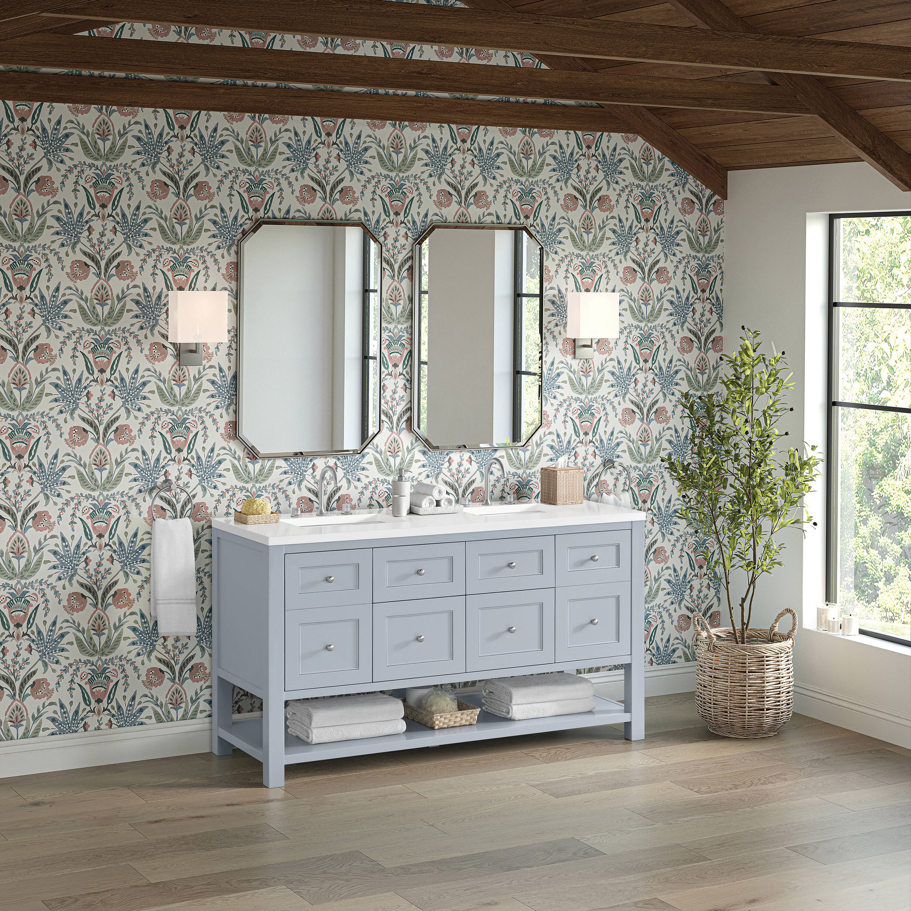 James Martin Vanities 330-V60D-SRB-3WZ Bath-Vanity-Combo - View #4