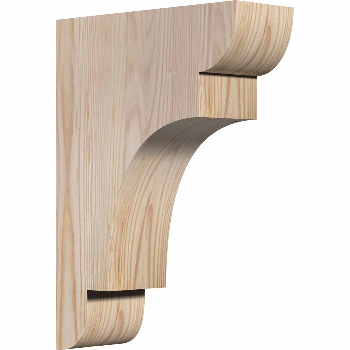 Ekena Millwork COR04X10X14NEB00SDF 3.5-in x 10-in x 14-in New brighton Unfinished Douglas fir Wood Paintable/Stainable Corbel