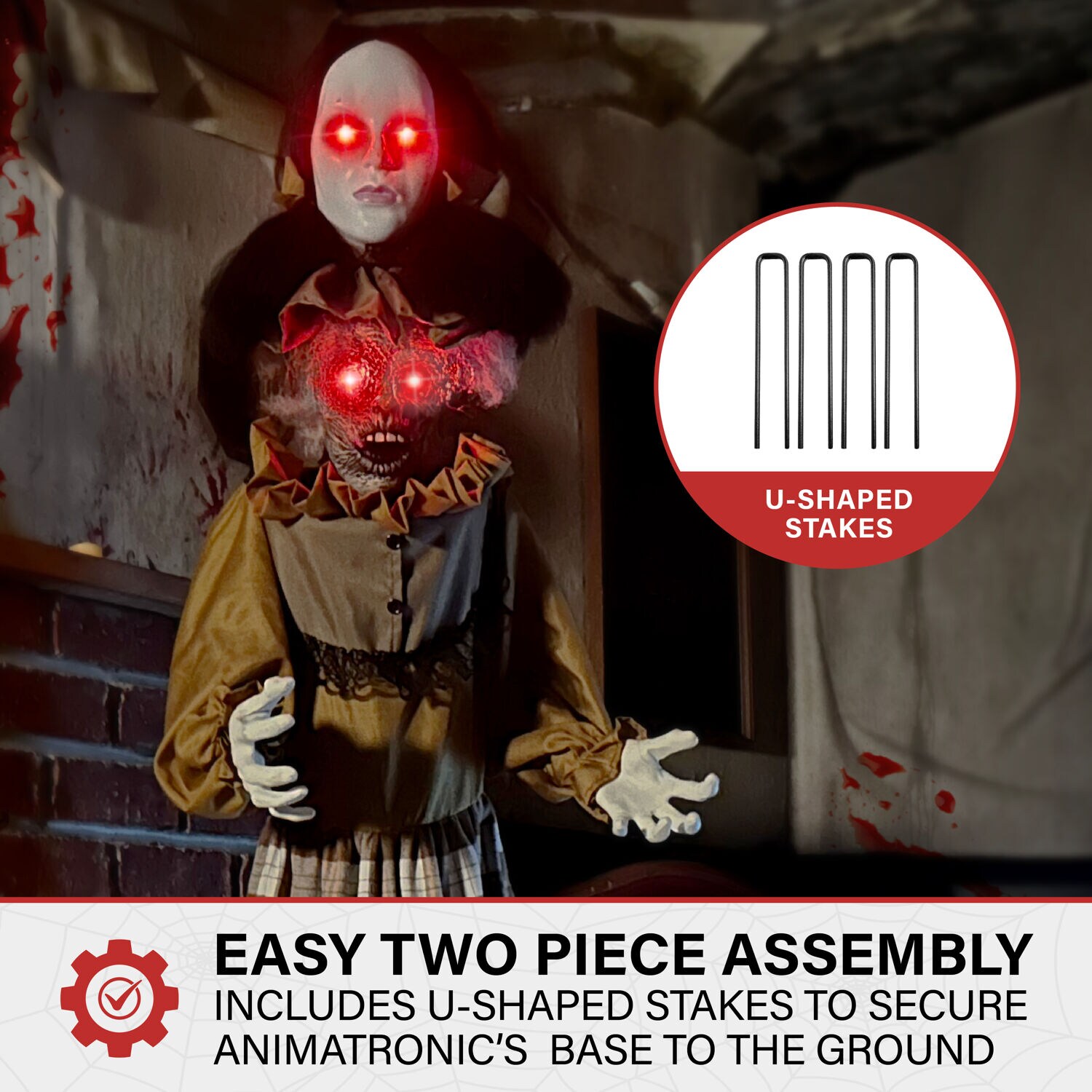 Haunted Hill Farm HHLADY-13FLSA Halloween-Animatronics - View #7