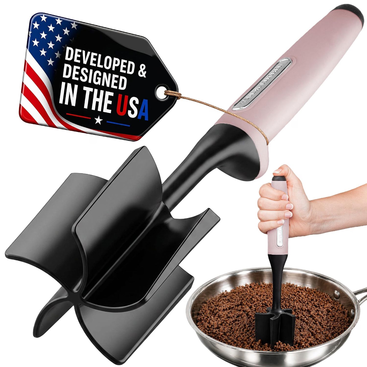 5 Blade Nylon Ground Meat Chopper and Masher