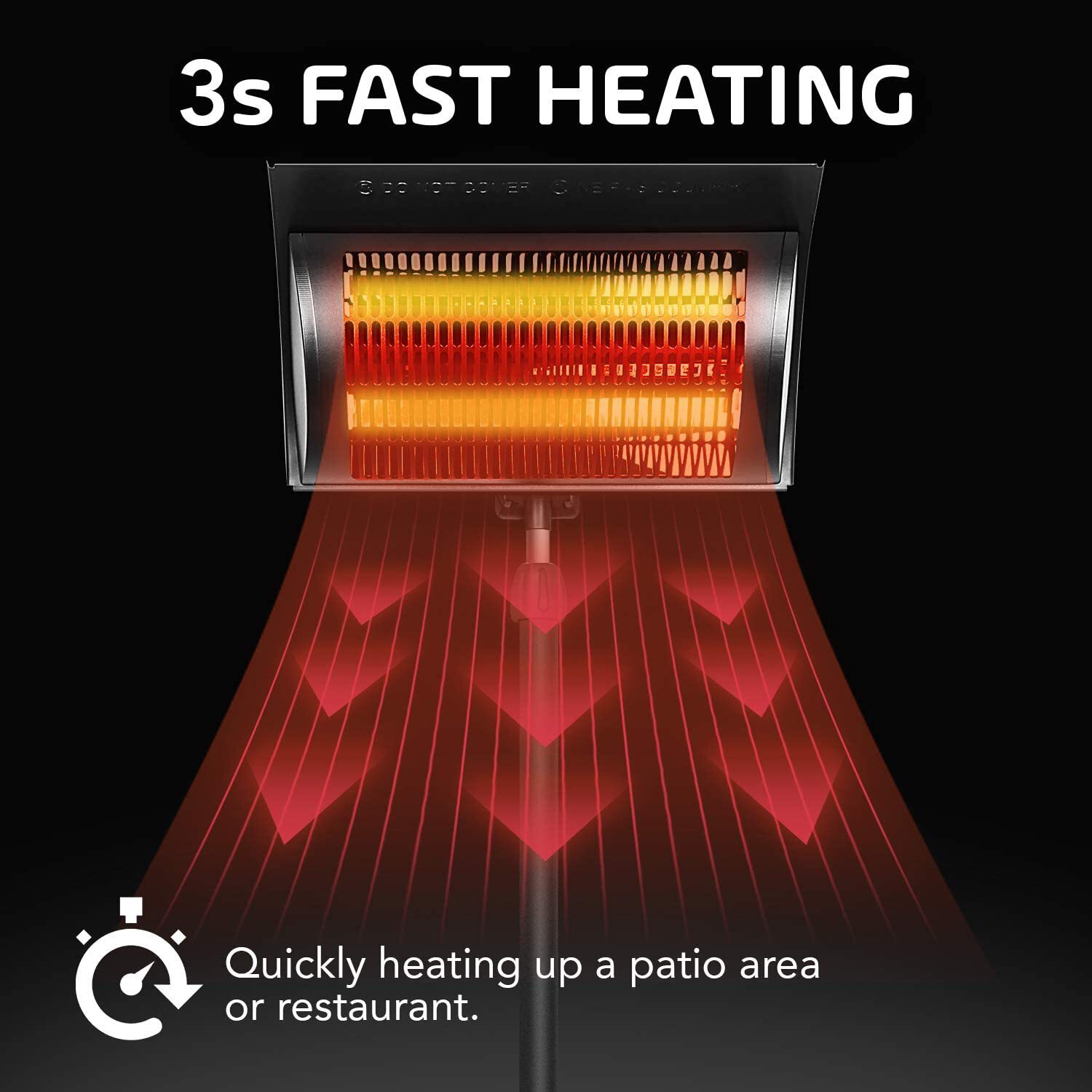 Kahomvis DHS-QPGL-21N1B Outdoor-Electric-Patio-Heaters - View #5