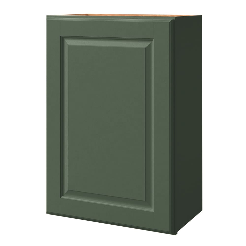 allen + roth 1210MT Marston 21-in W x 30-in H x 12-in D Sage Wall Fully assembled Cabinet Raised Panel