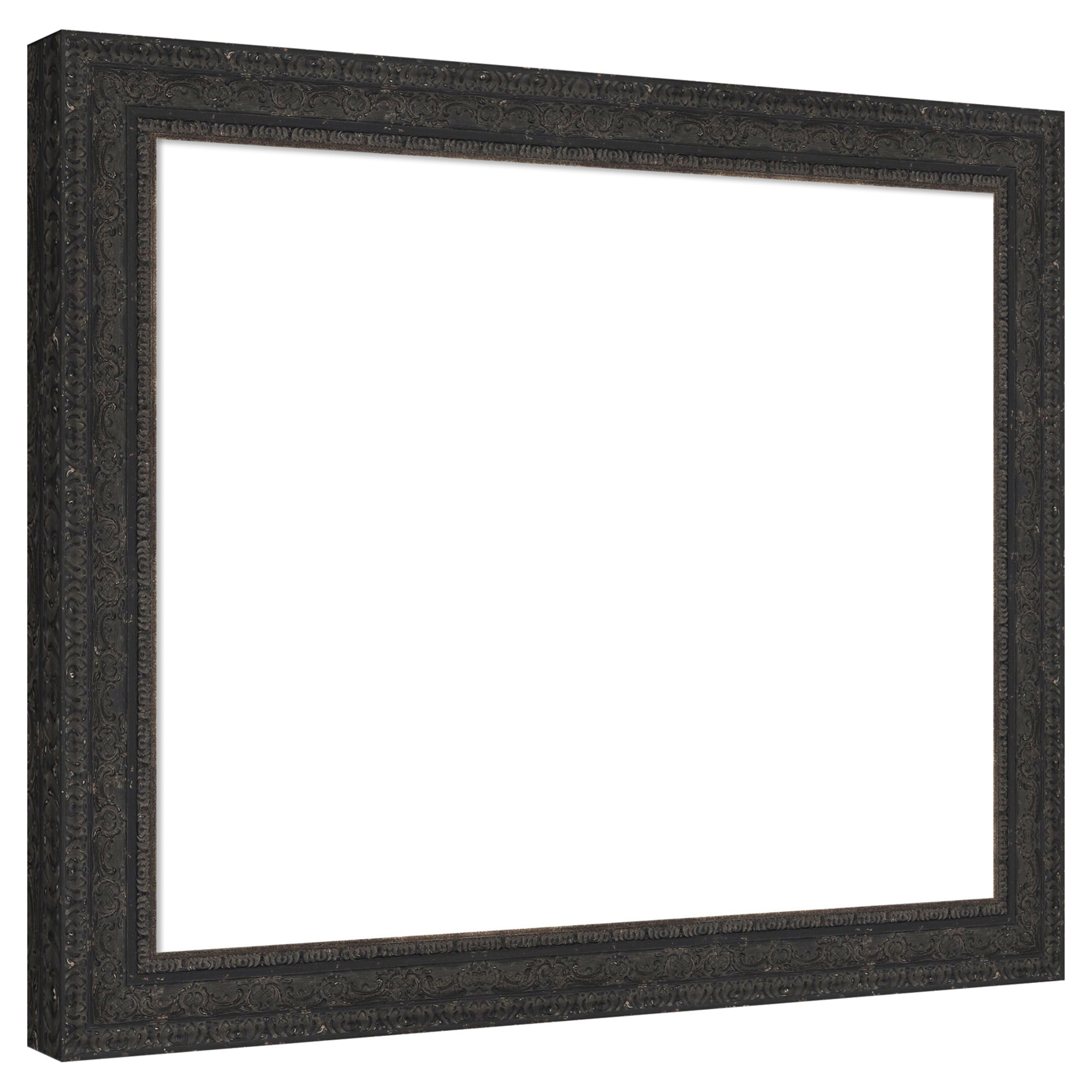 Amanti Art  Attic Aged Black Framed Dry Erase Magnetic Board 35 x 29 in. Organization Boards