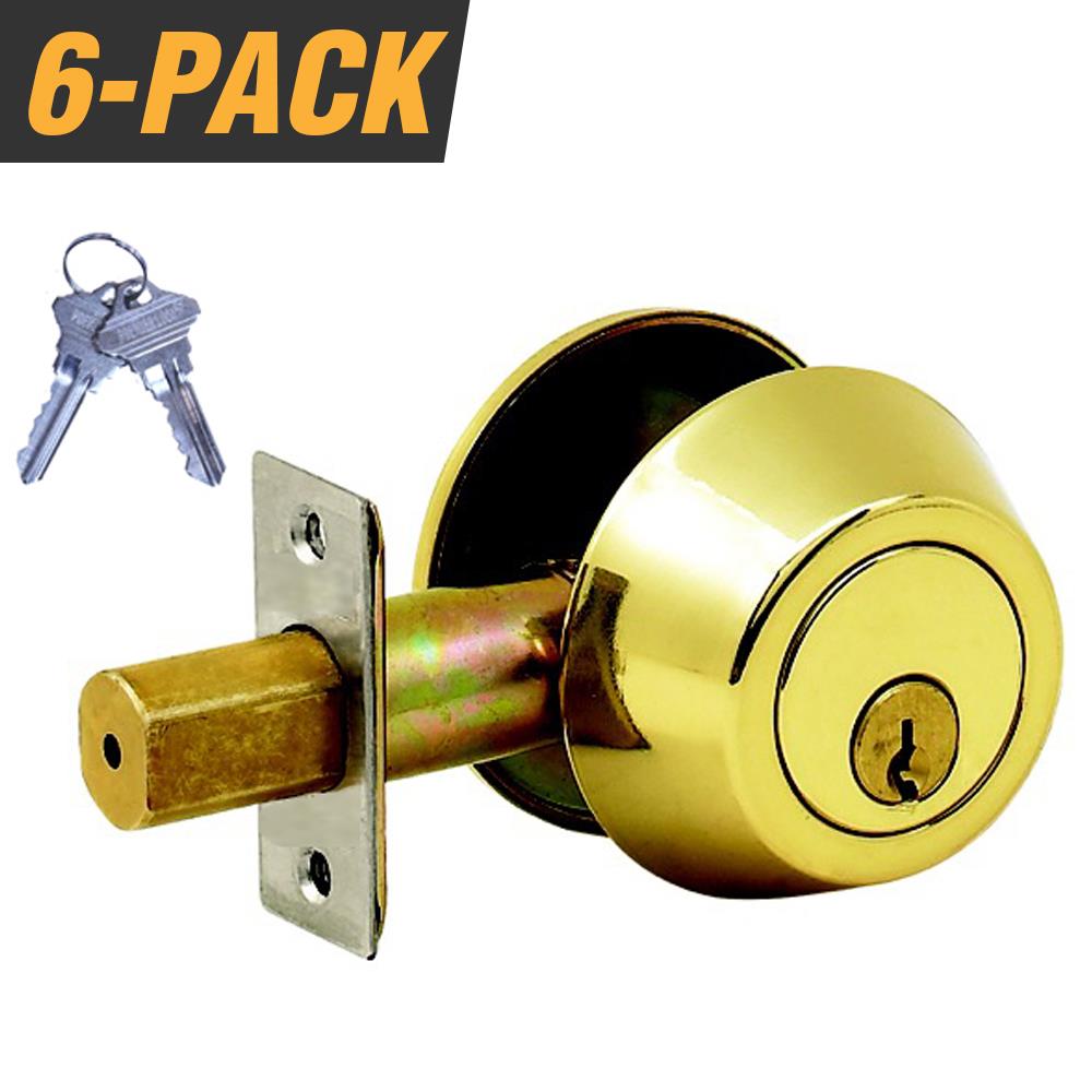 Premier Lock Gold Deadbolts At 9504