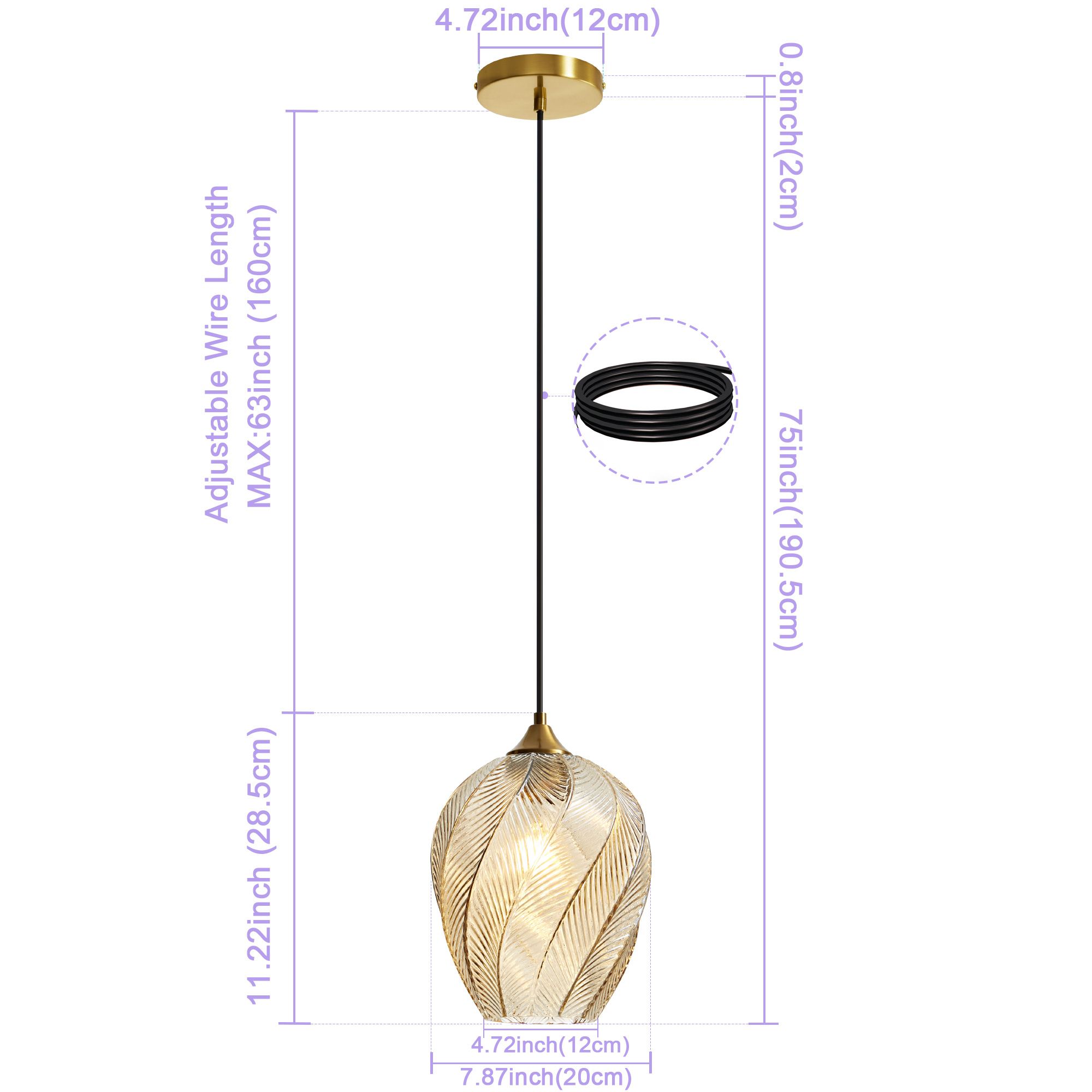 Lanmate LP-PL-81G-AB Pendant-Lights - View #8