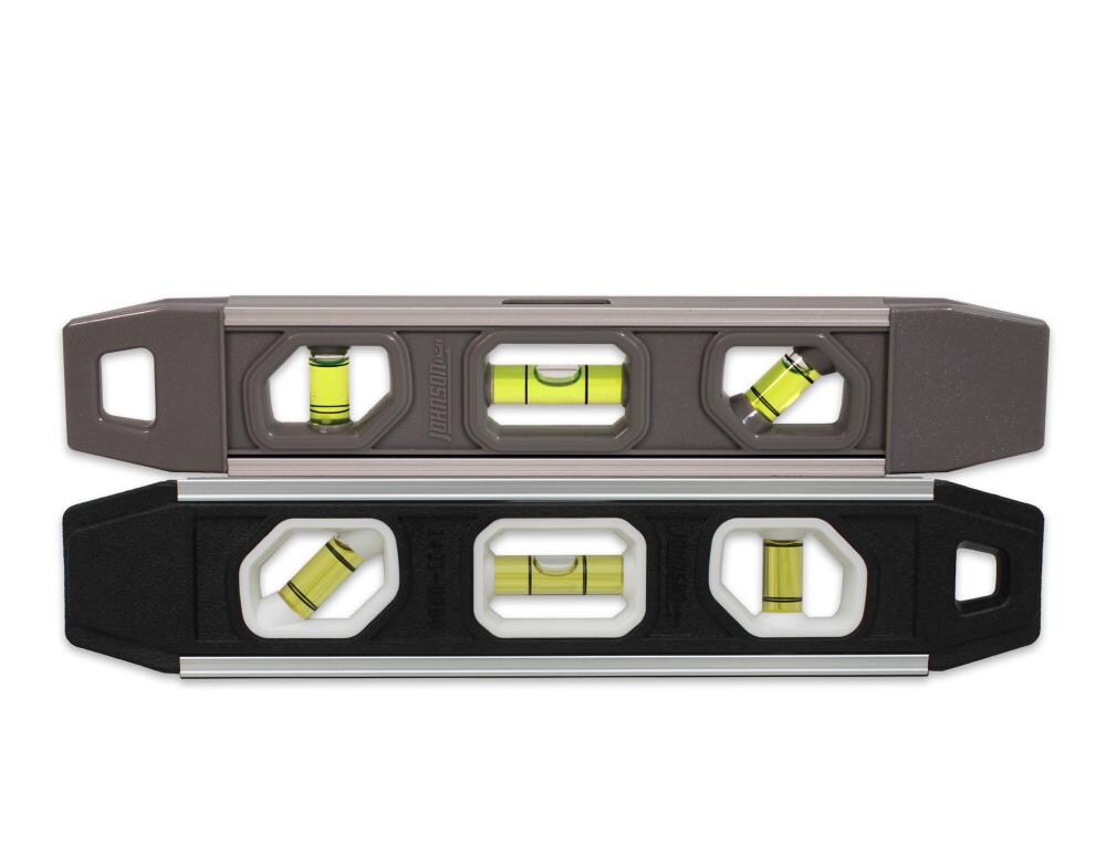 Johnson Level 1441-0900 Aluminum 9-Inches 3 Vial Magnetic Torpedo level
