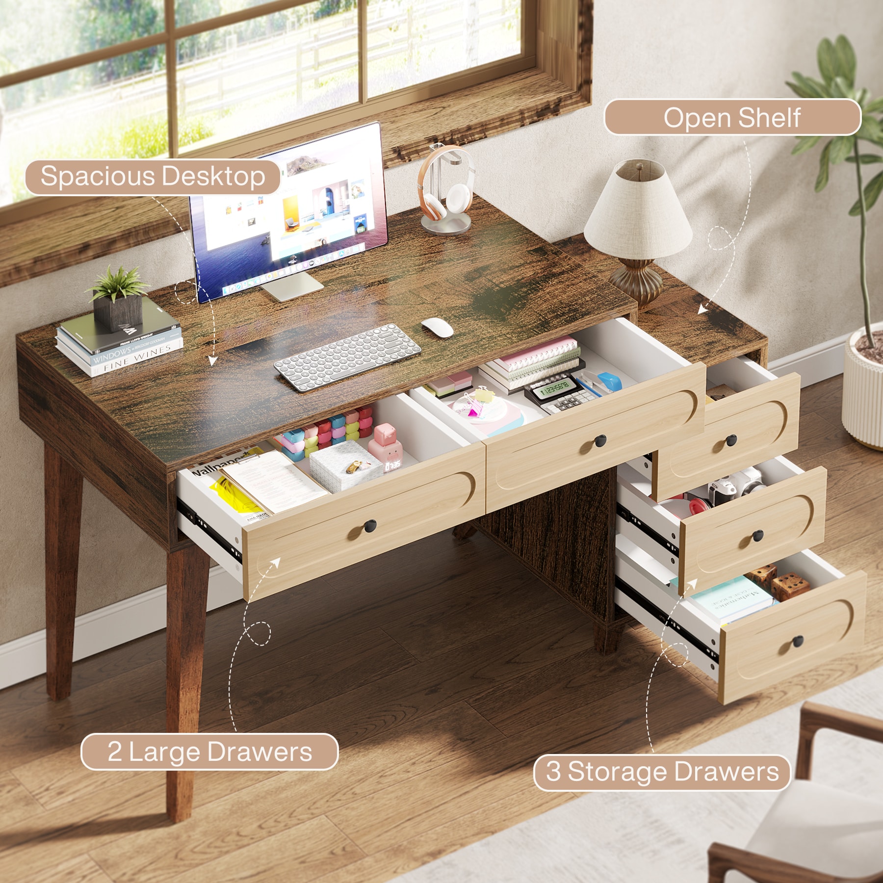 Fnova LWTJ-RY0061 Office-Tables - View #4