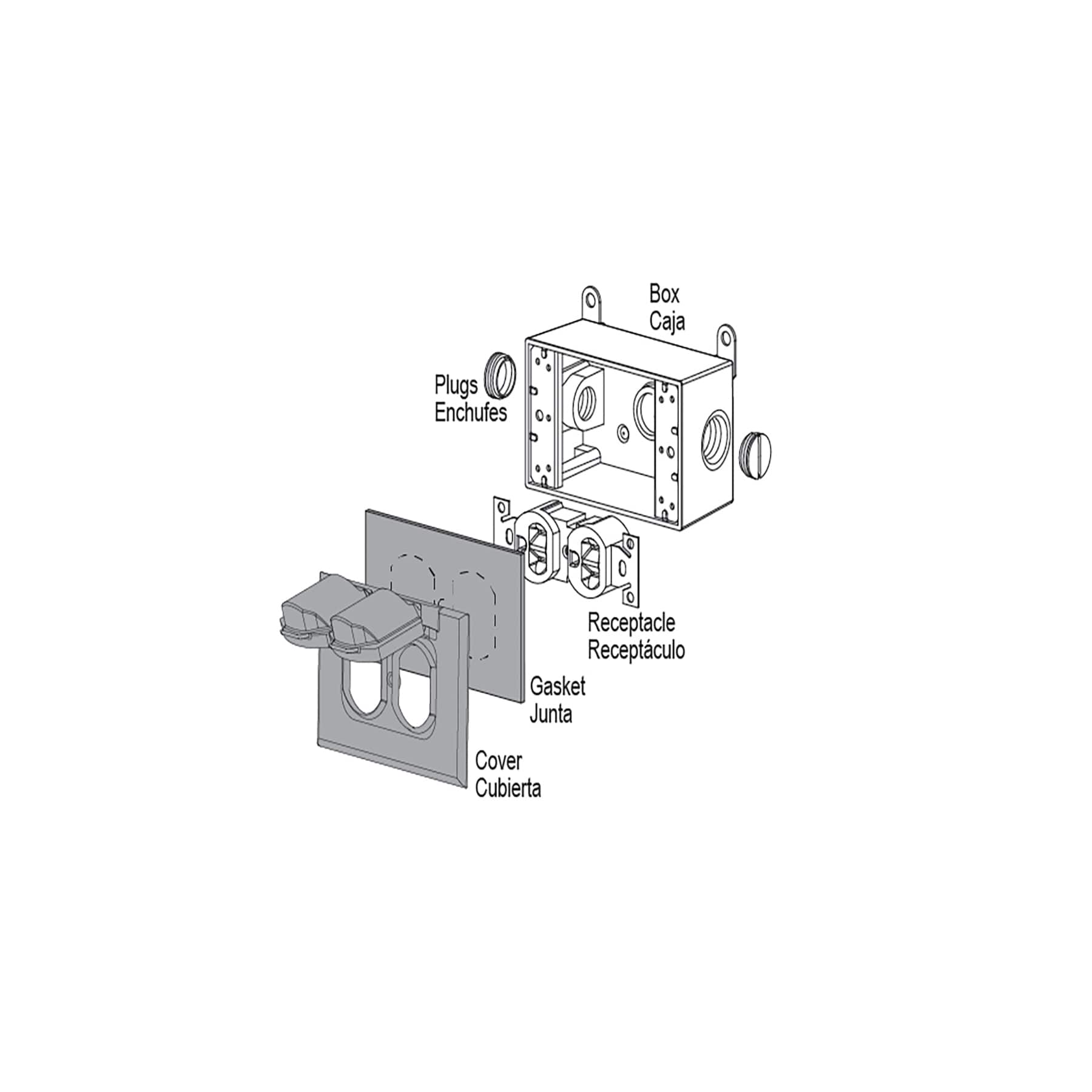 Sigma Engineered Solutions 14245WH Electrical-Box-Covers - View #5