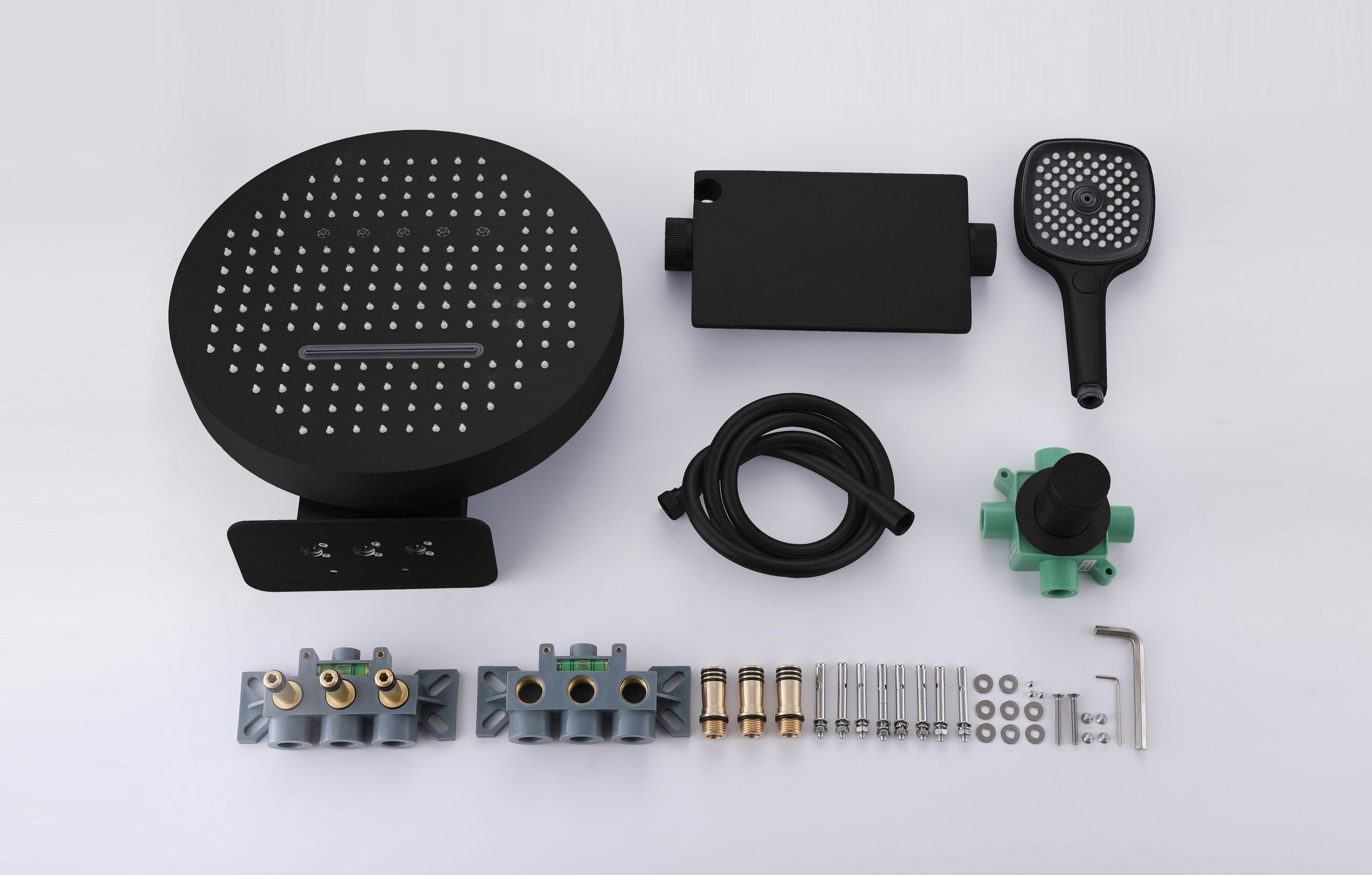 WELLFOR WB-81025-MB Showerhead-Bar-Panels - View #8