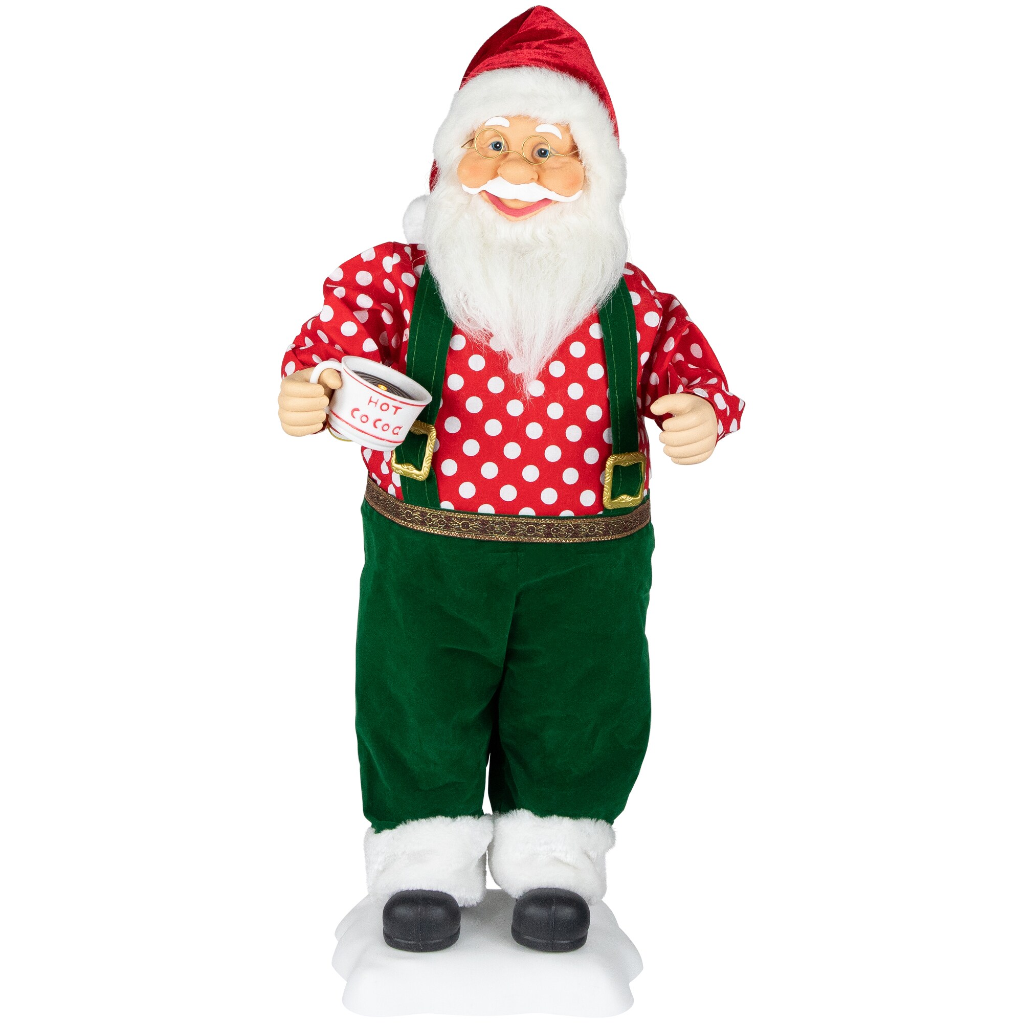 Northlight Animatronic 6-in Santa Free Standing Decoration in the ...