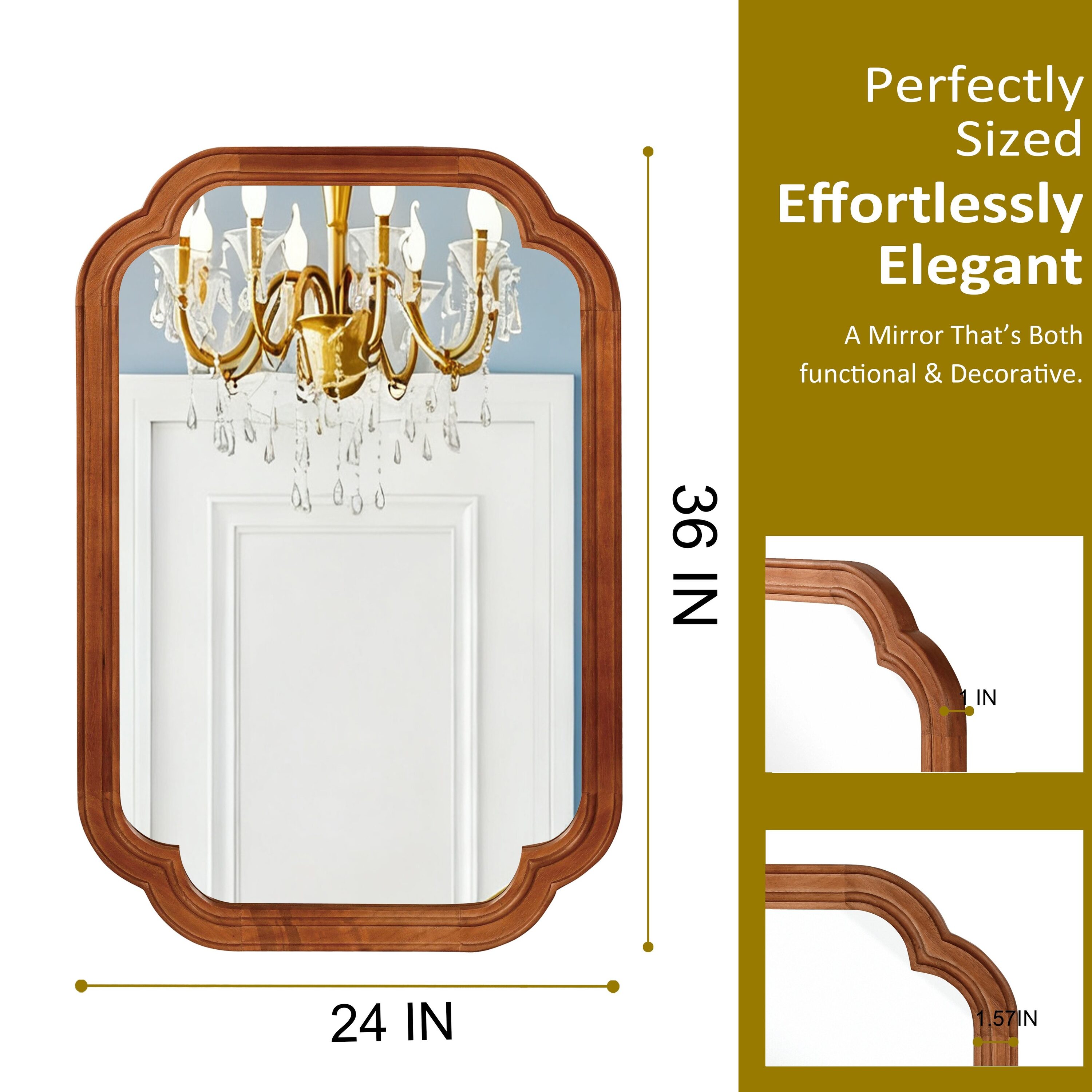 LIVACA LYR102510 Framed-Bath-Mirrors - View #7