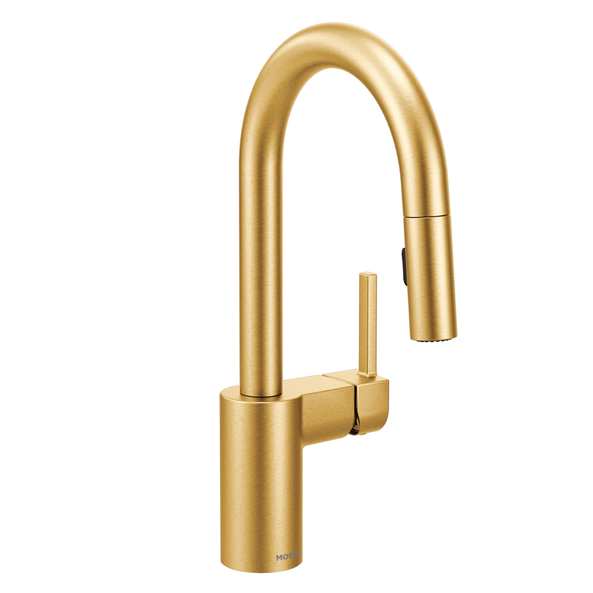 Moen 5965BG Brushed Gold Single Handle Deck-mount Bar and Prep Kitchen Faucet with Sprayer