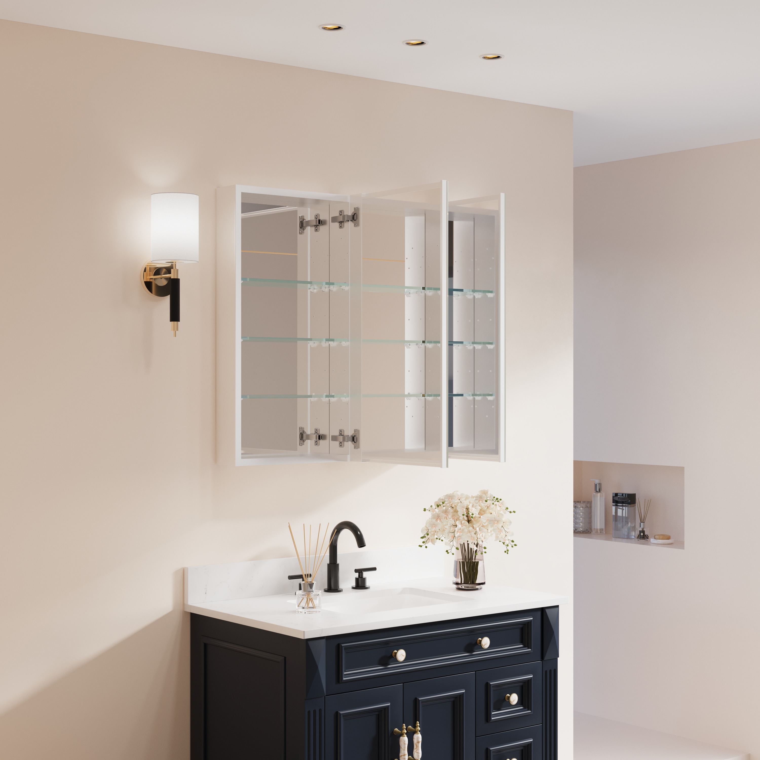 Forclover WBSG-127892 Bathroom-Medicine-Cabinets - View #6