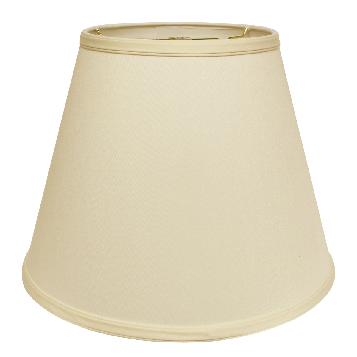 HomeRoots 4000470033 11-Inches x 14-Inches Ivory Fabric Empire Lamp Shade