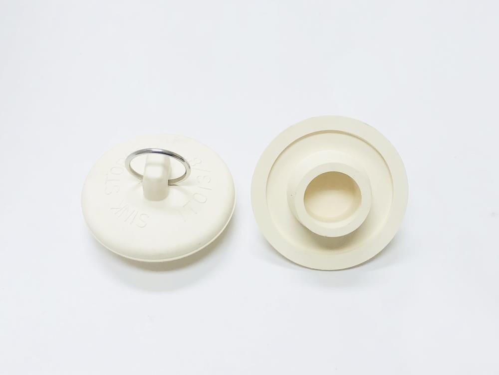 1-1/2 in. Rubber Drain Stopper in White (1 per Card) - Danco