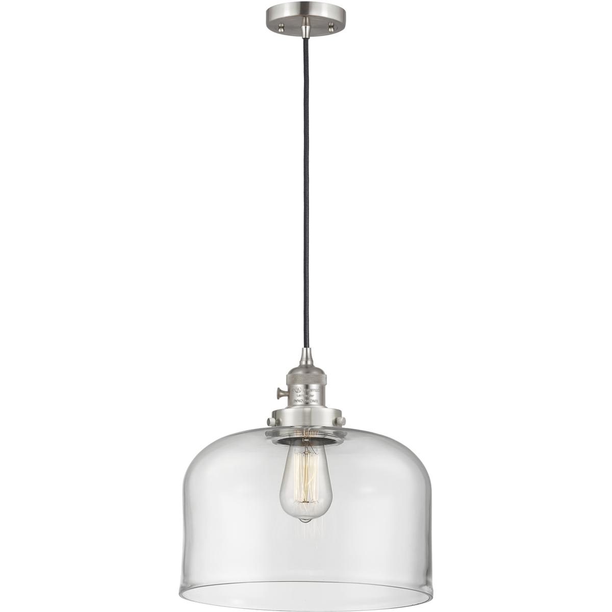 Innovations Lighting 201CSW-SN-G72-L-LED 201CSW-SN-G72-L-LED Franklin Restoration Bell Mini Pendant
