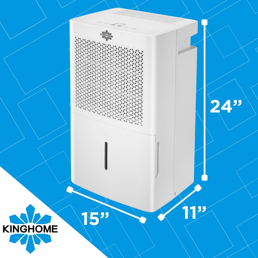 Kinghome 50-Pint 3-Speed Dehumidifier With Built-In Pump ENERGY STAR ...