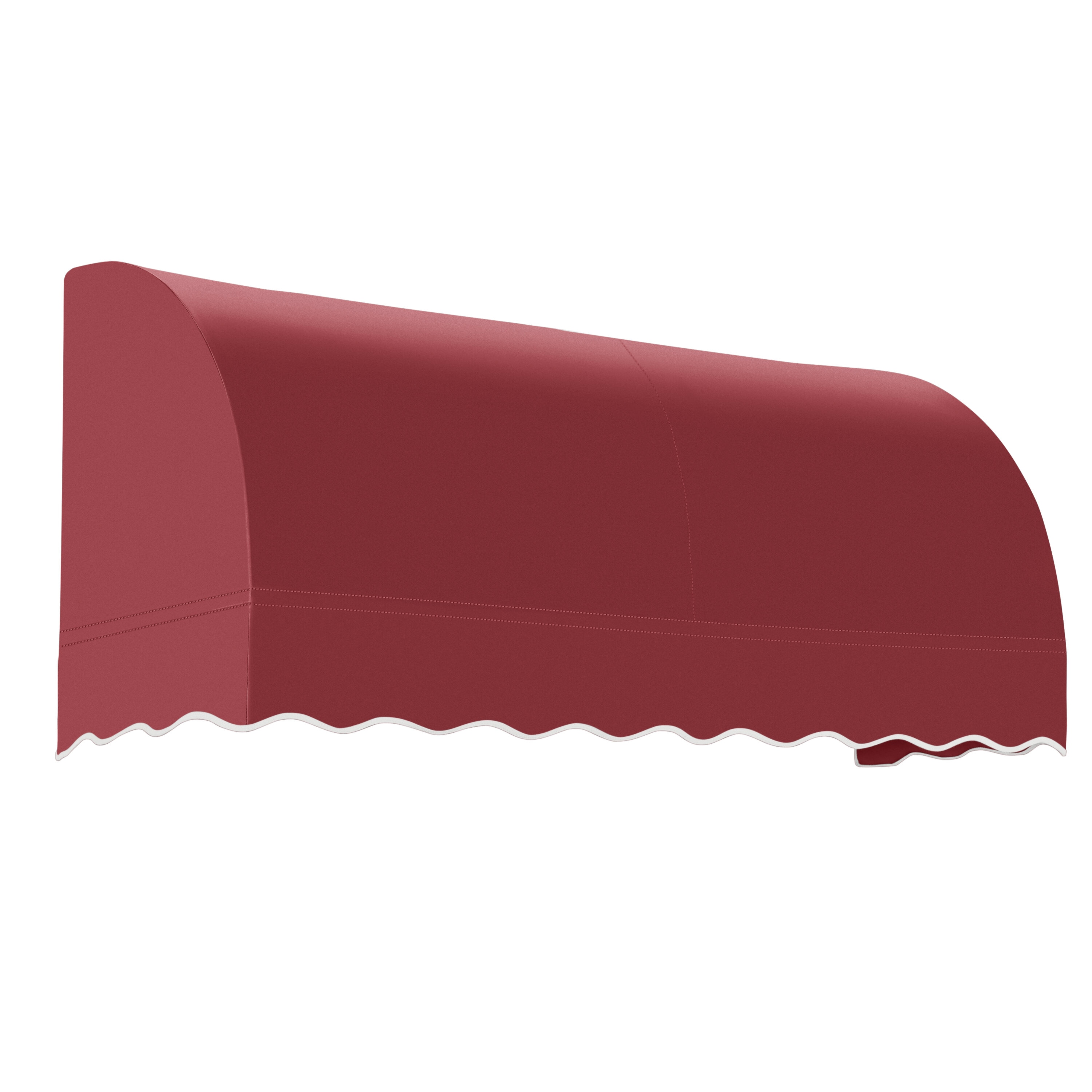 Awntech RS22-L-8B Savannah 100.5-in Wide x 24-in Projection x 31-in Height Fabric Burgundy Solid Fixed Window/Door Awning