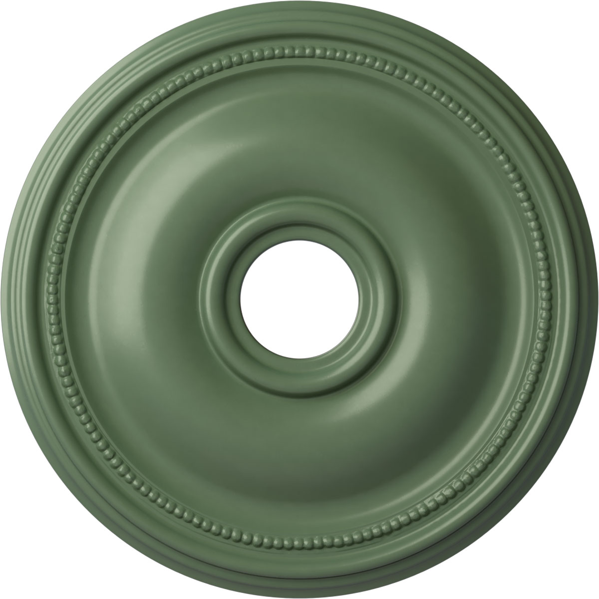 Ekena Millwork CM18BRAGF Bradford 18.125-in W x 18.125-in L Painted Athenian Green Polyurethane Whole Ceiling Medallion