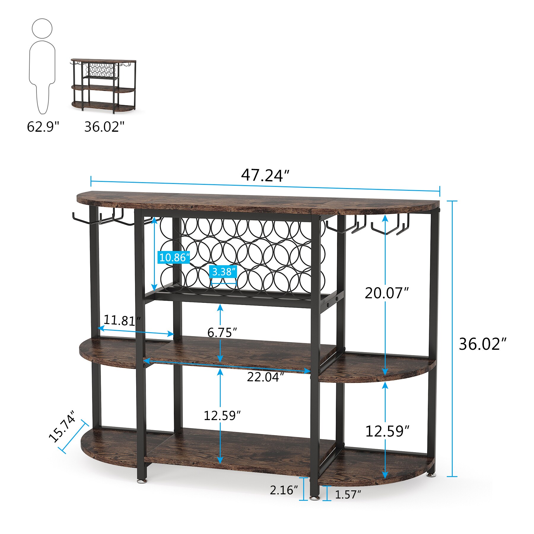 Tribesigns HOGA-JW0294 Wine-Racks - View #8
