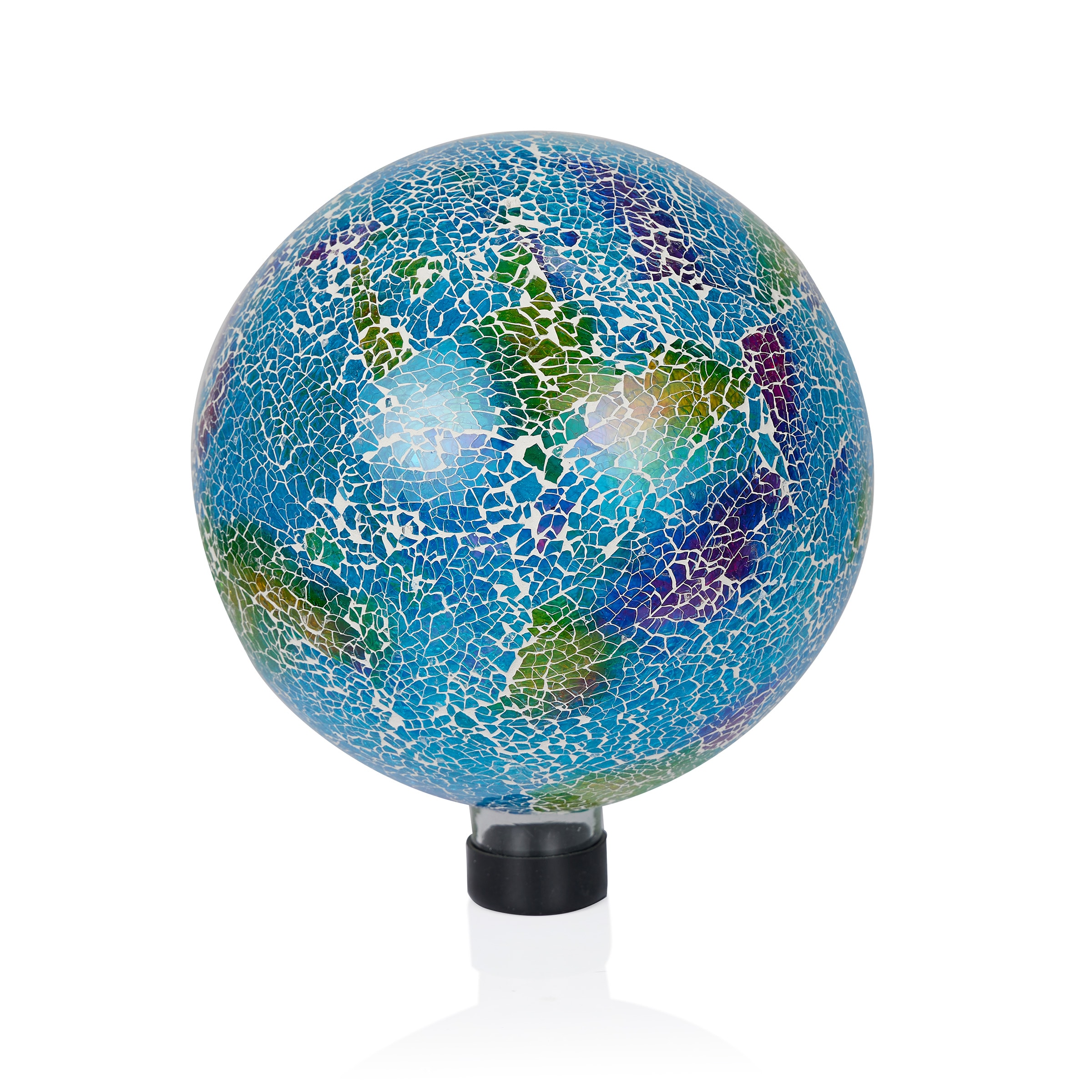 Alpine Corporation HMD226 10-Inches Diameter Multicolor Blown glass Gazing ball