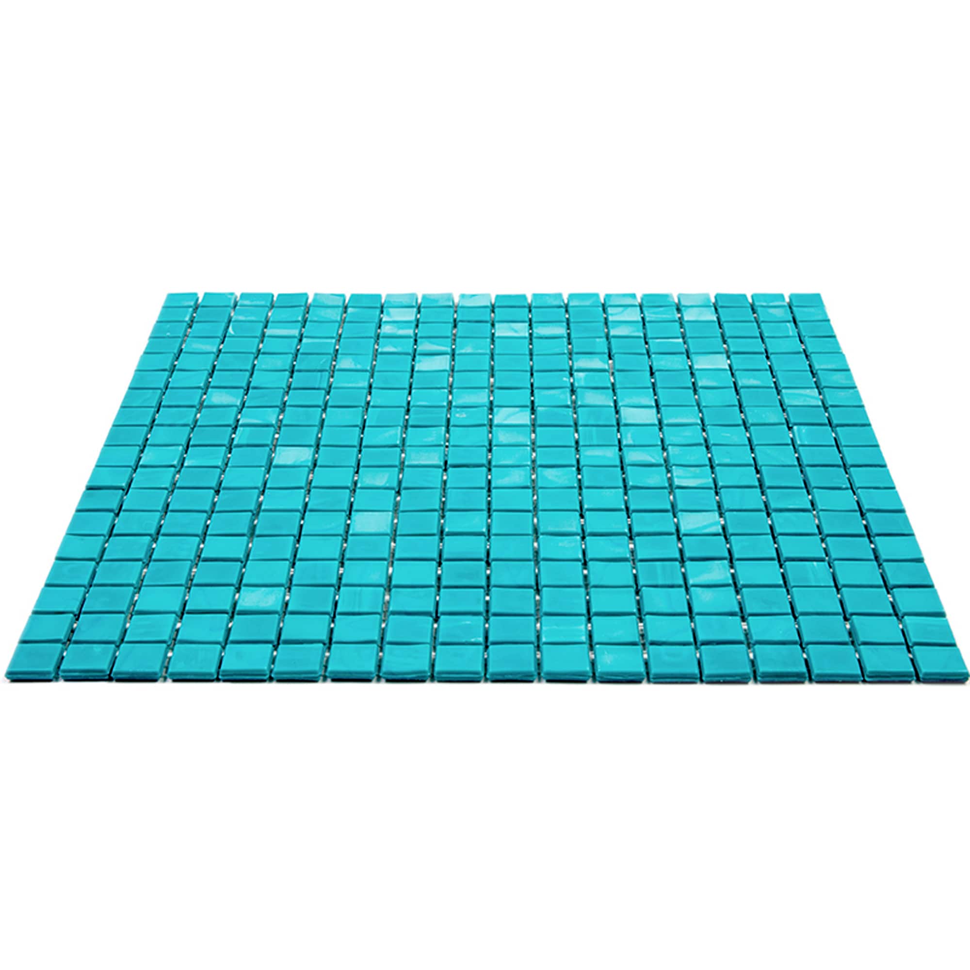 Turquoise Green Glossy Glass Mosaic Wall and Floor Tile
