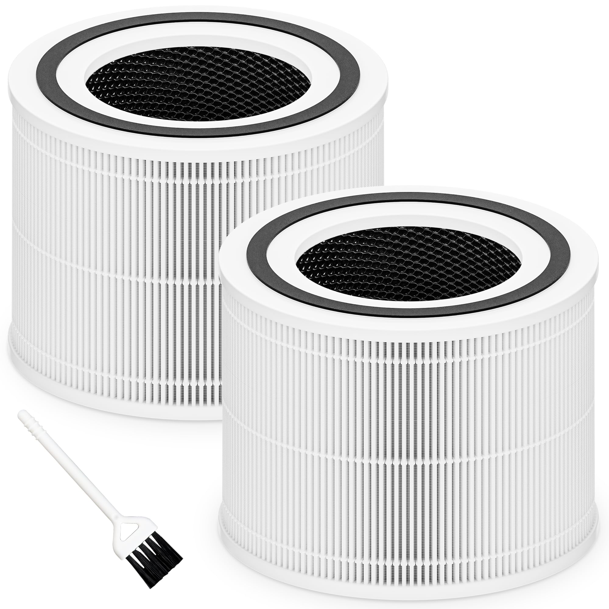 Phewnyzo  Core 300 Replacement Filter 3 in 1 H13 True HEPA Filtration Compatible with Core 300 Core 300S Core 300P Air Purifier 2 pack White