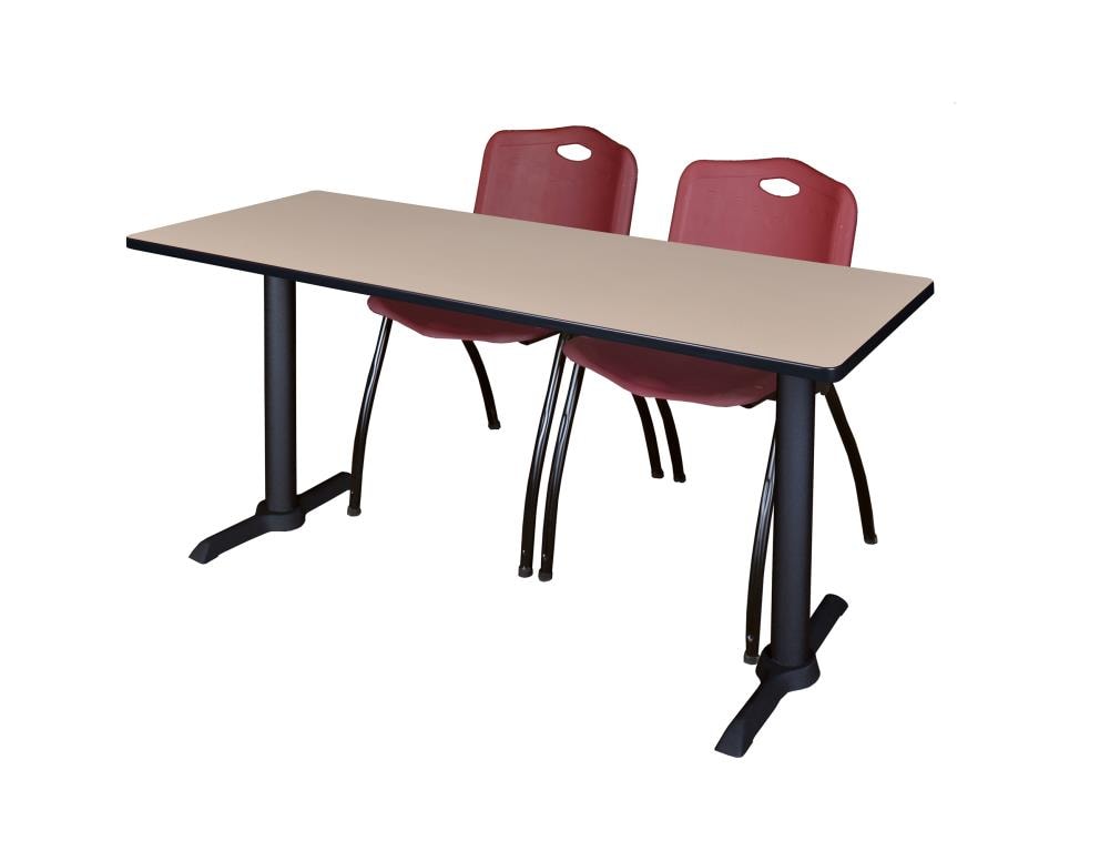 Regency MTRCT6024BE47BY Training Off-white 4-Person Training Table (60-in W x 29-in H)