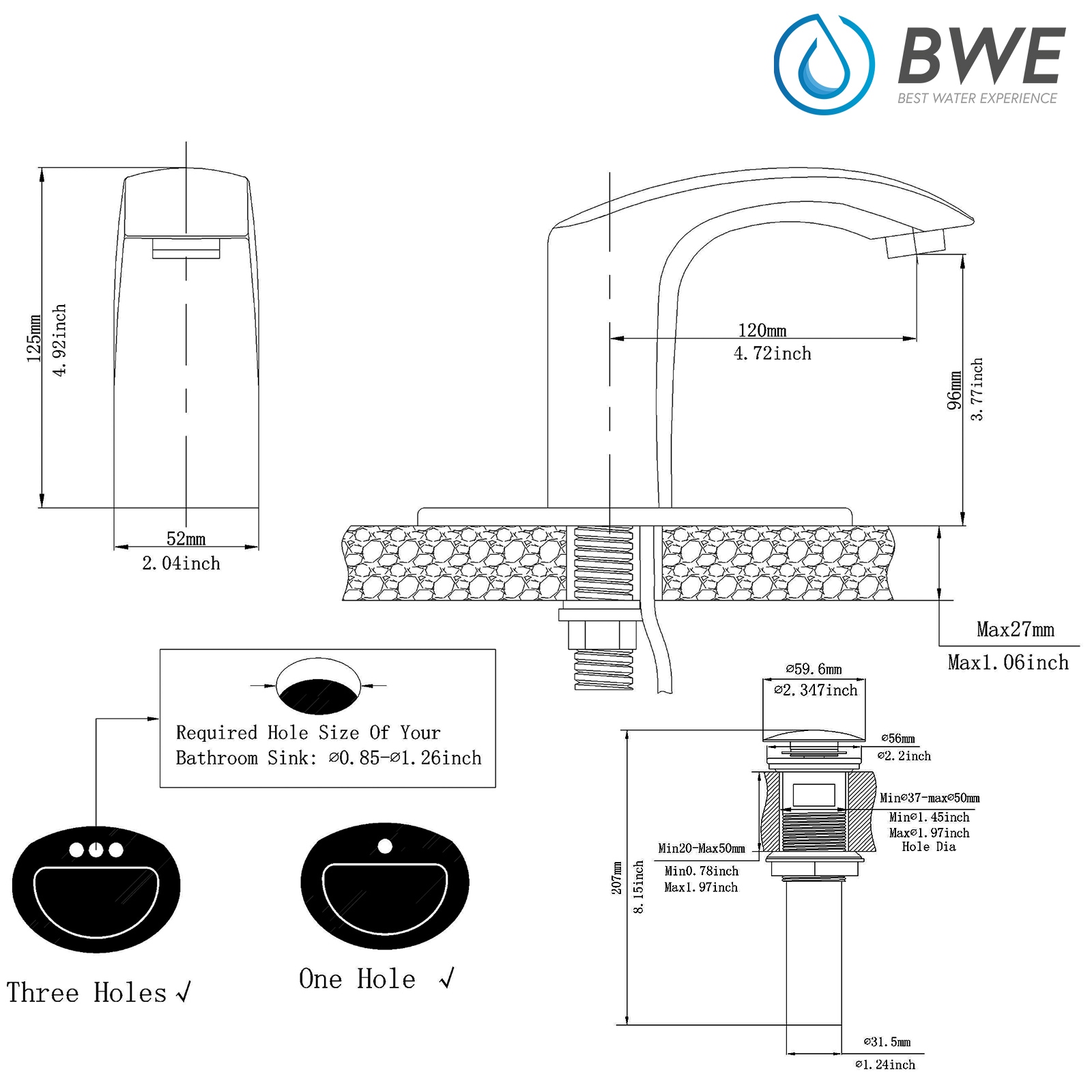 BWE A-918106-B-2 Lavatory-Faucets - View #10