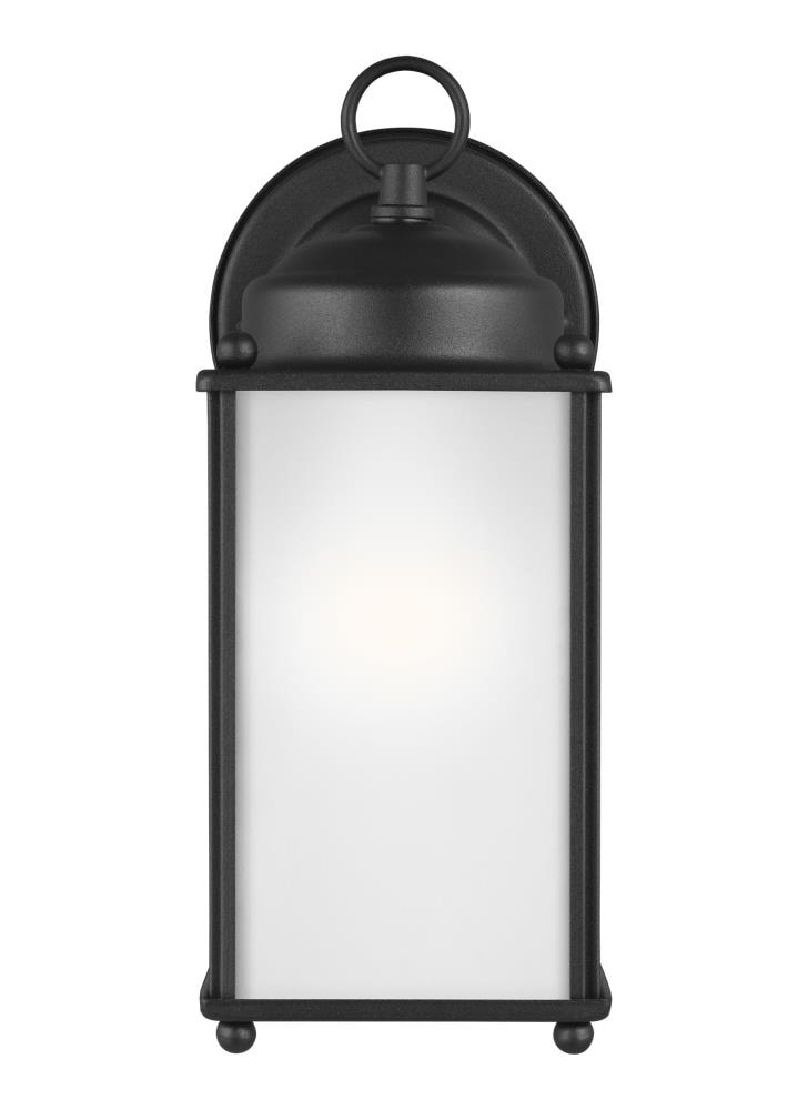 Generation Lighting 8593001EN3-12 New Castle 1 -Light 10.25-in H Black Hardwired Outdoor Wall Light