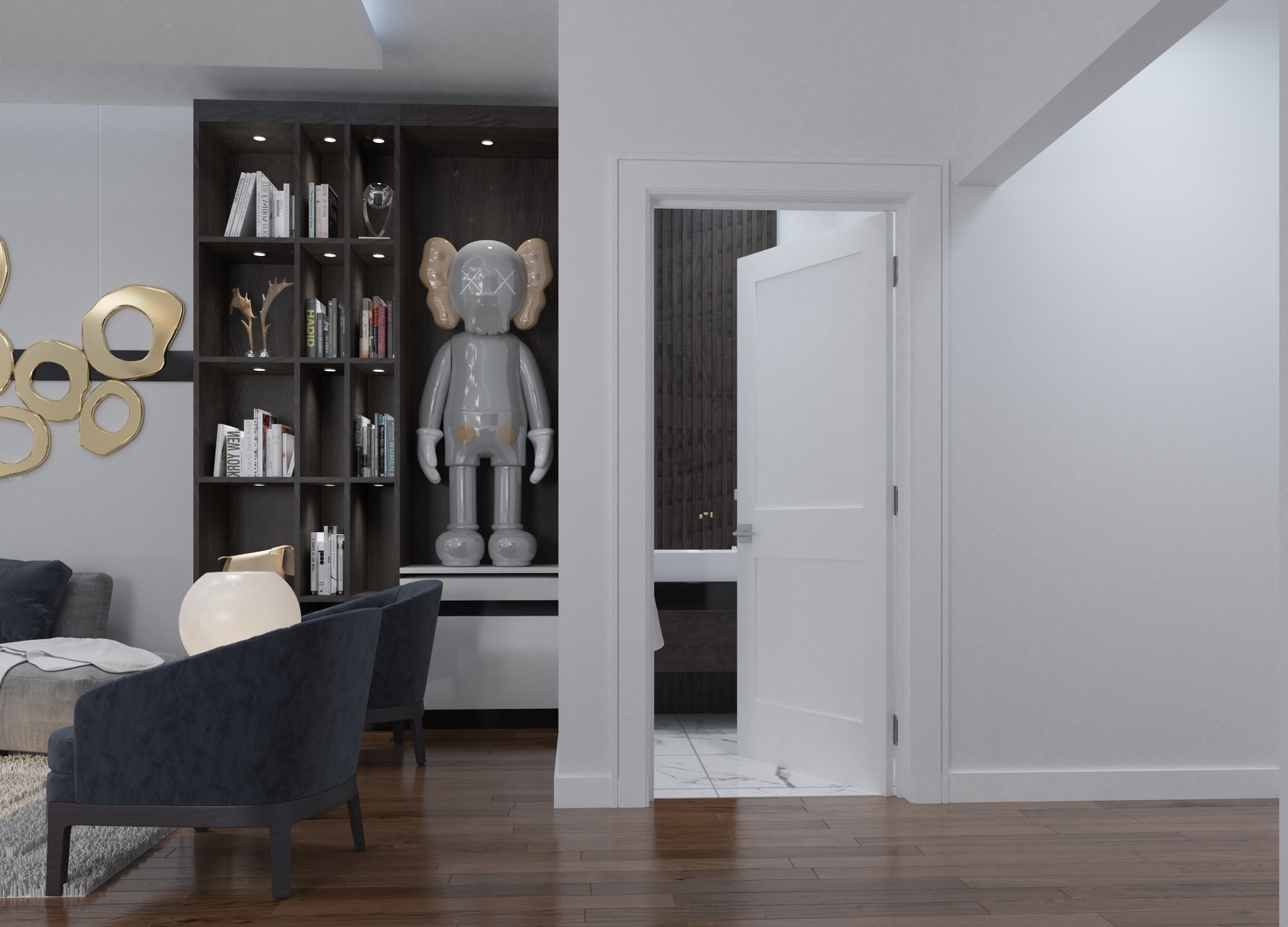 RESO RID3480-2W-MB-LH Pre-Hung-Doors - View #4
