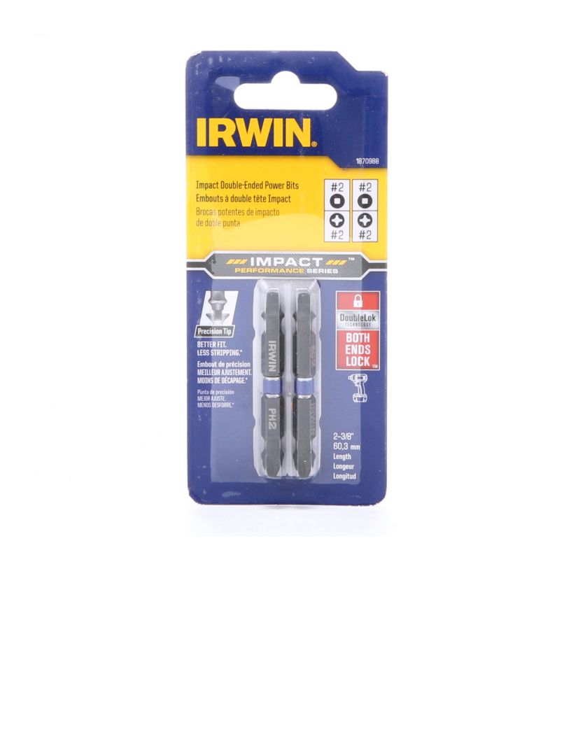 IRWIN Impact Double Ended Screwdriver Bits Torx T25 60mm Pack of 2 