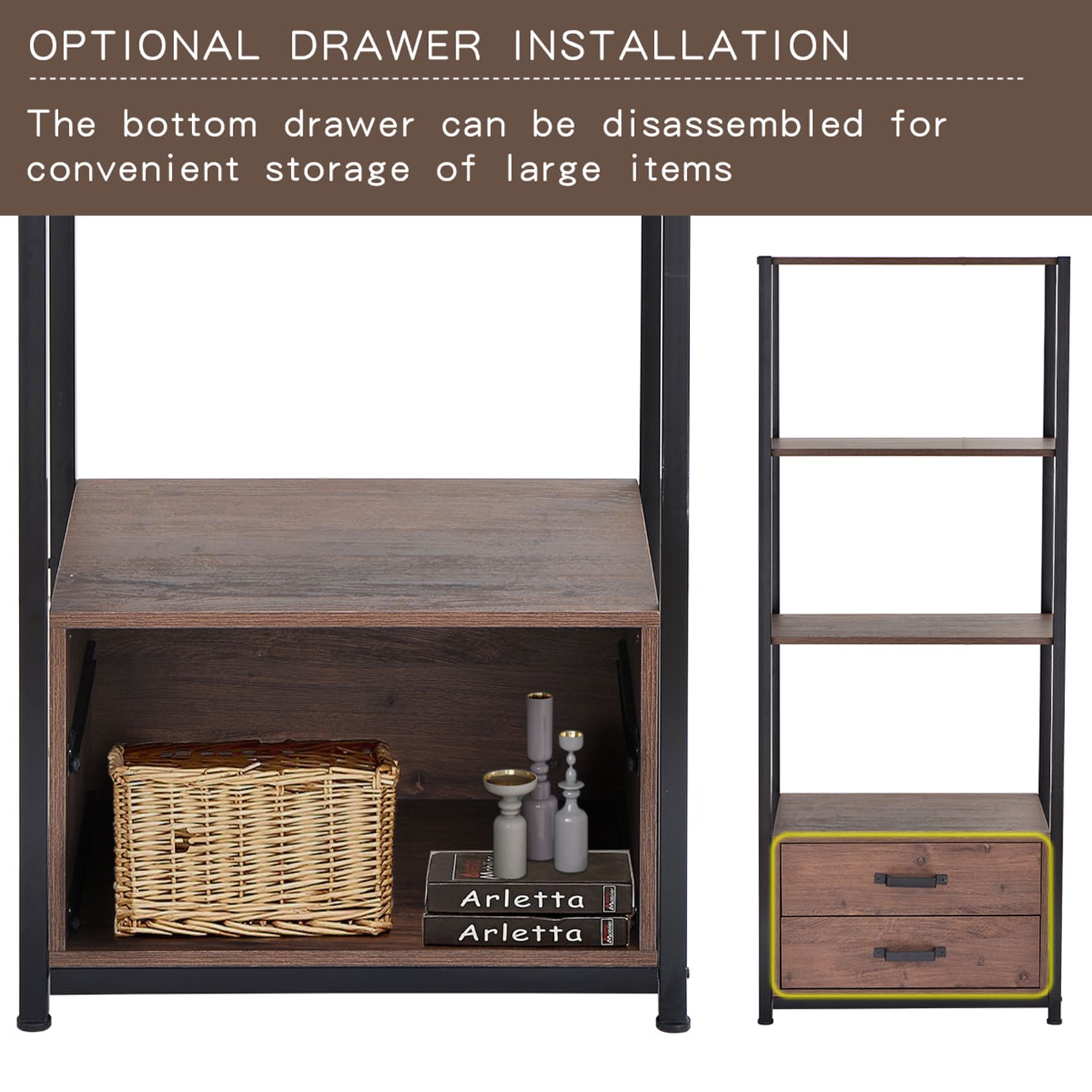 Mondawe MA-N25173BK bookcases - View #4
