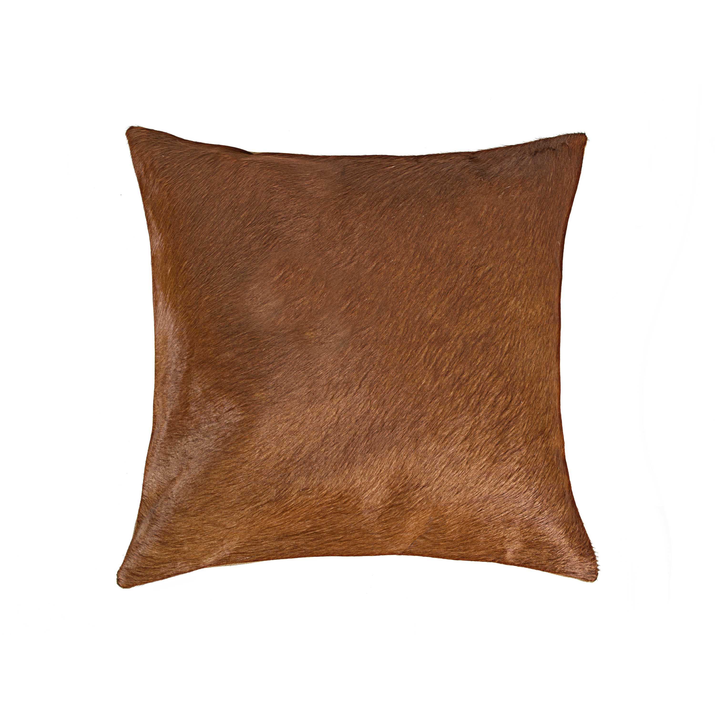 HomeRoots 316648 18-in x 18-in Brown Square Indoor Decorative Pillow