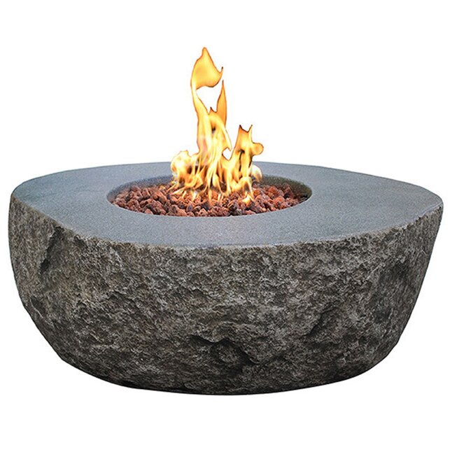 Concrete Natural Gas Fire Pit, 35 Inch Fire Pit Ring